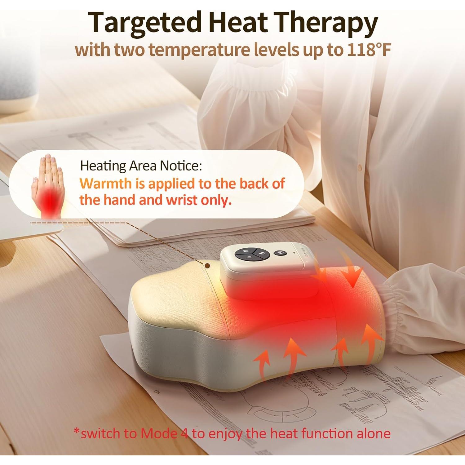 Masajeador de Mano Comfytemp HM1061 con Calor y Compresión