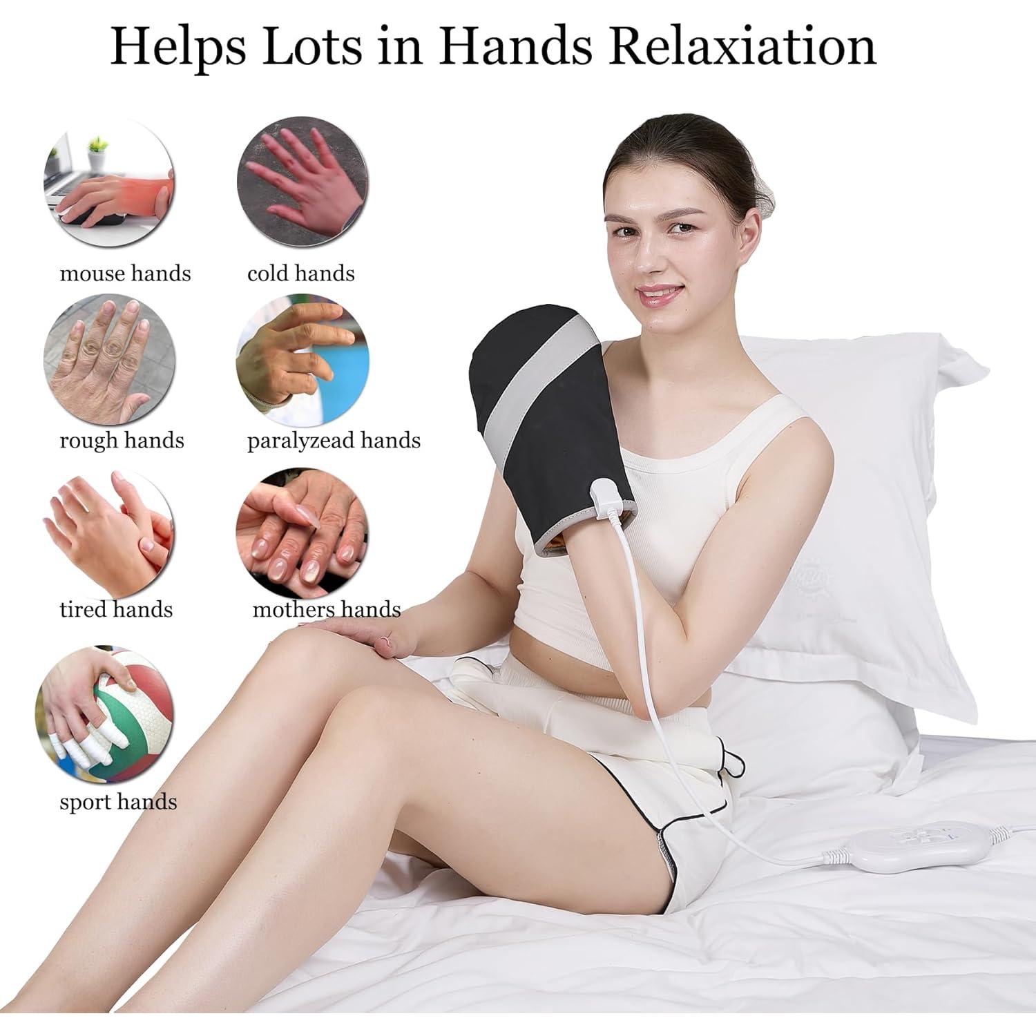 Masajeador de Mano Eléctrico V DDHOGER con Calor y 3 Modos