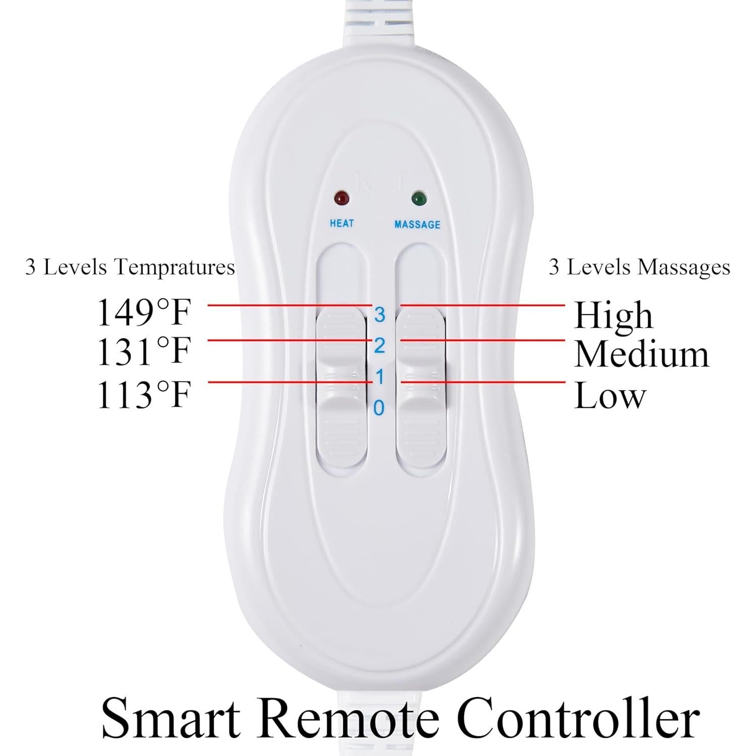 Masajeador de Mano Eléctrico V DDHOGER con Calor y 3 Modos