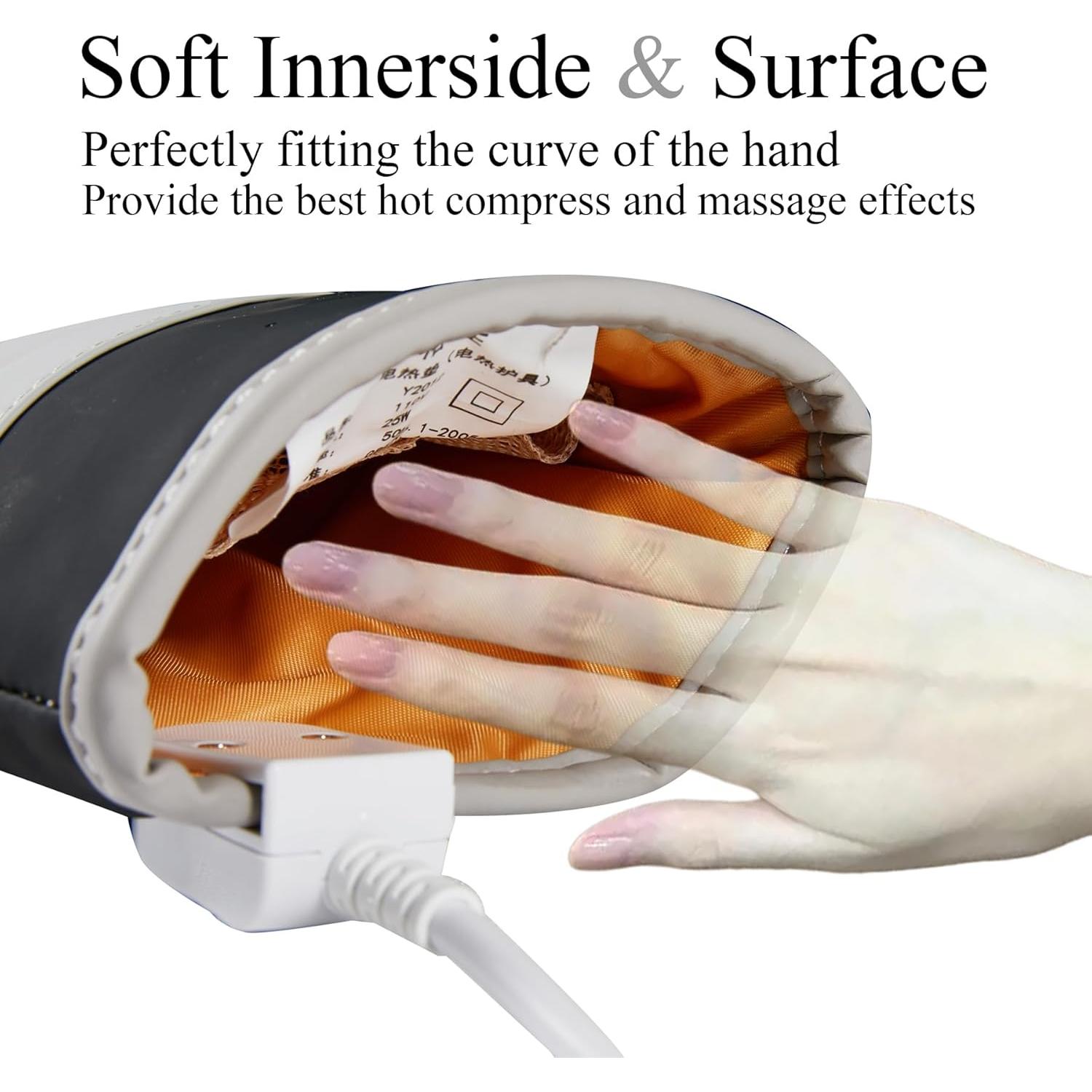 Masajeador de Mano Eléctrico V DDHOGER con Calor y 3 Modos