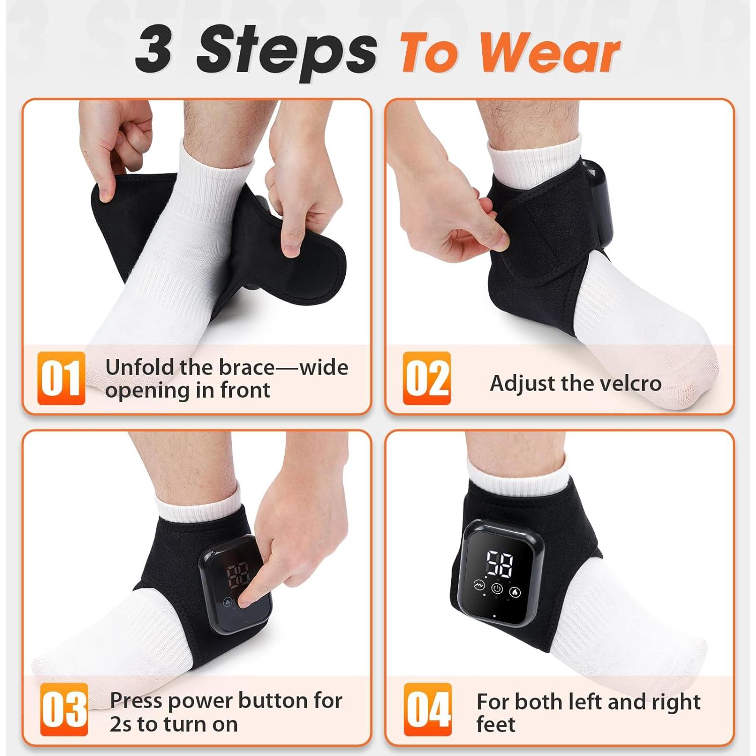 Almohadilla Calentadora Inalámbrica EDIFOLLY para Tobillo