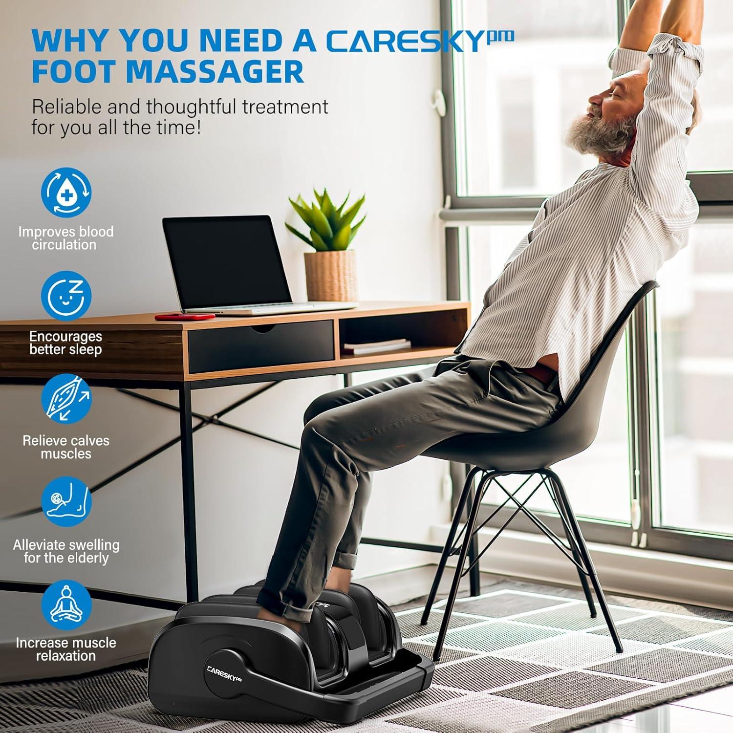 Masajeador de pies CARESKYpro FM901 con calor y 5 intensidades