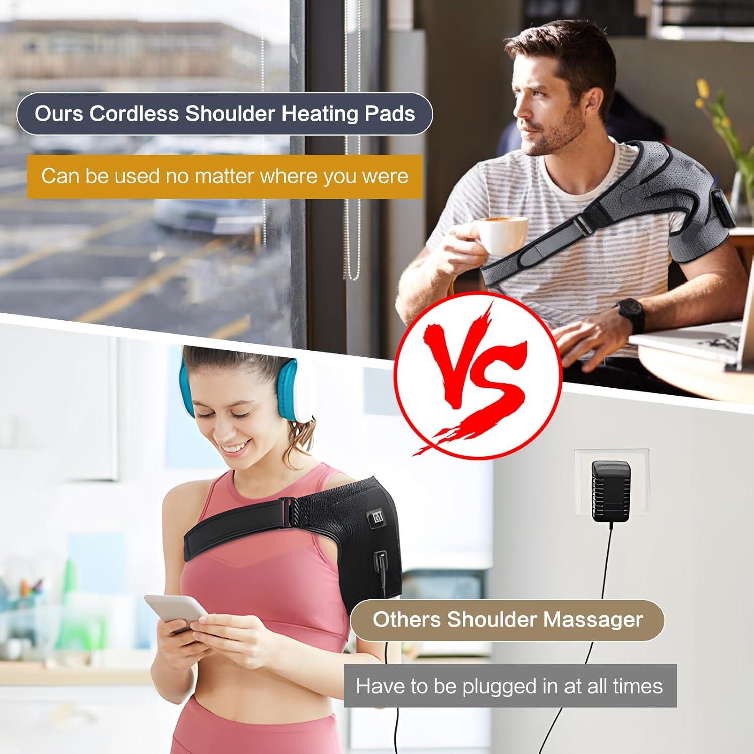 Faja Calentada Inalámbrica MAVLLY para Hombros con Masaje