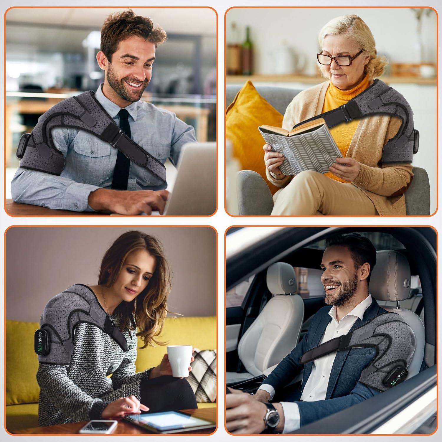 Masajeador Eléctrico de Hombros YUSHAO D1022 con Calor y Vibración