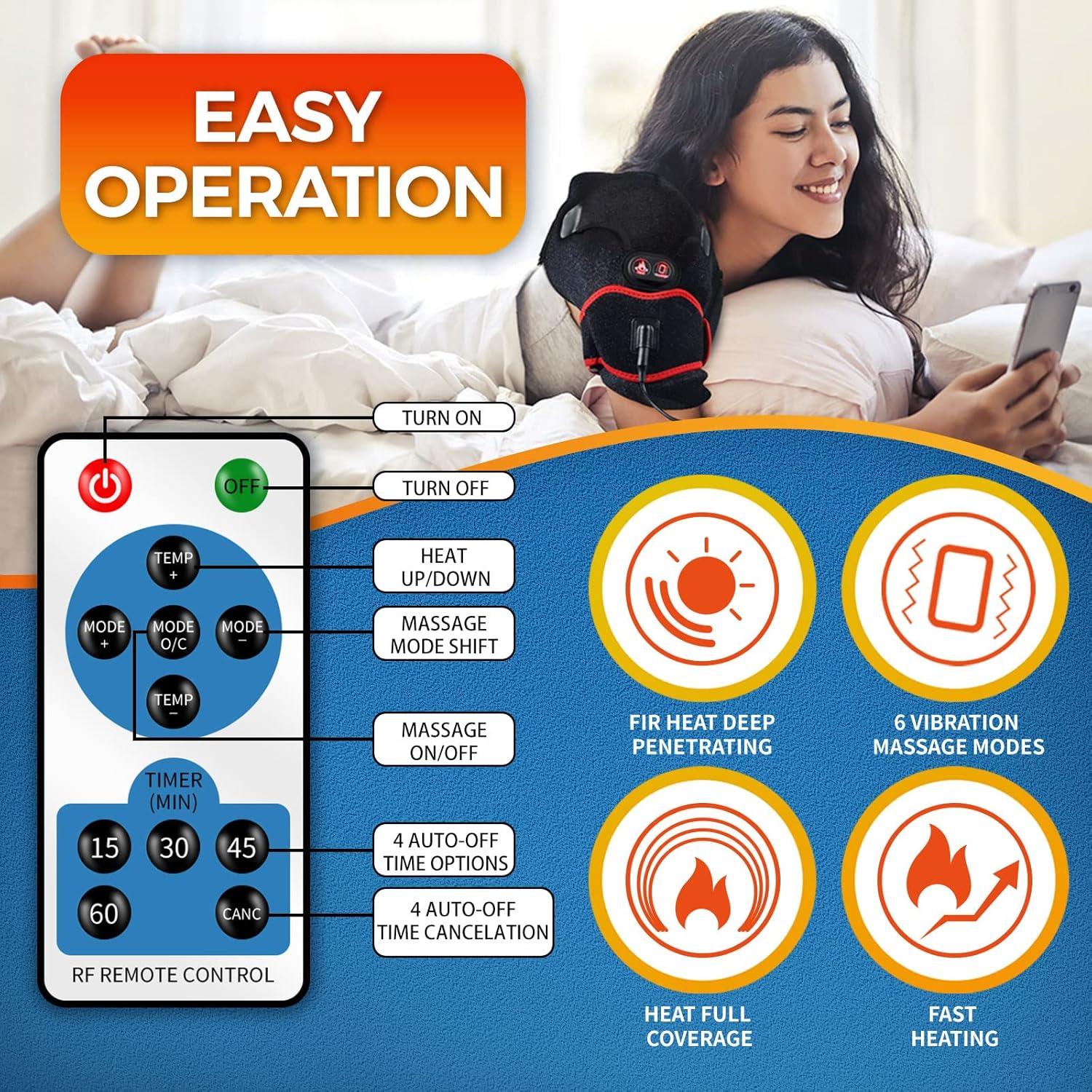 Almohadilla Térmica Sticro para Hombro XL/XXL con Masaje Vibrante