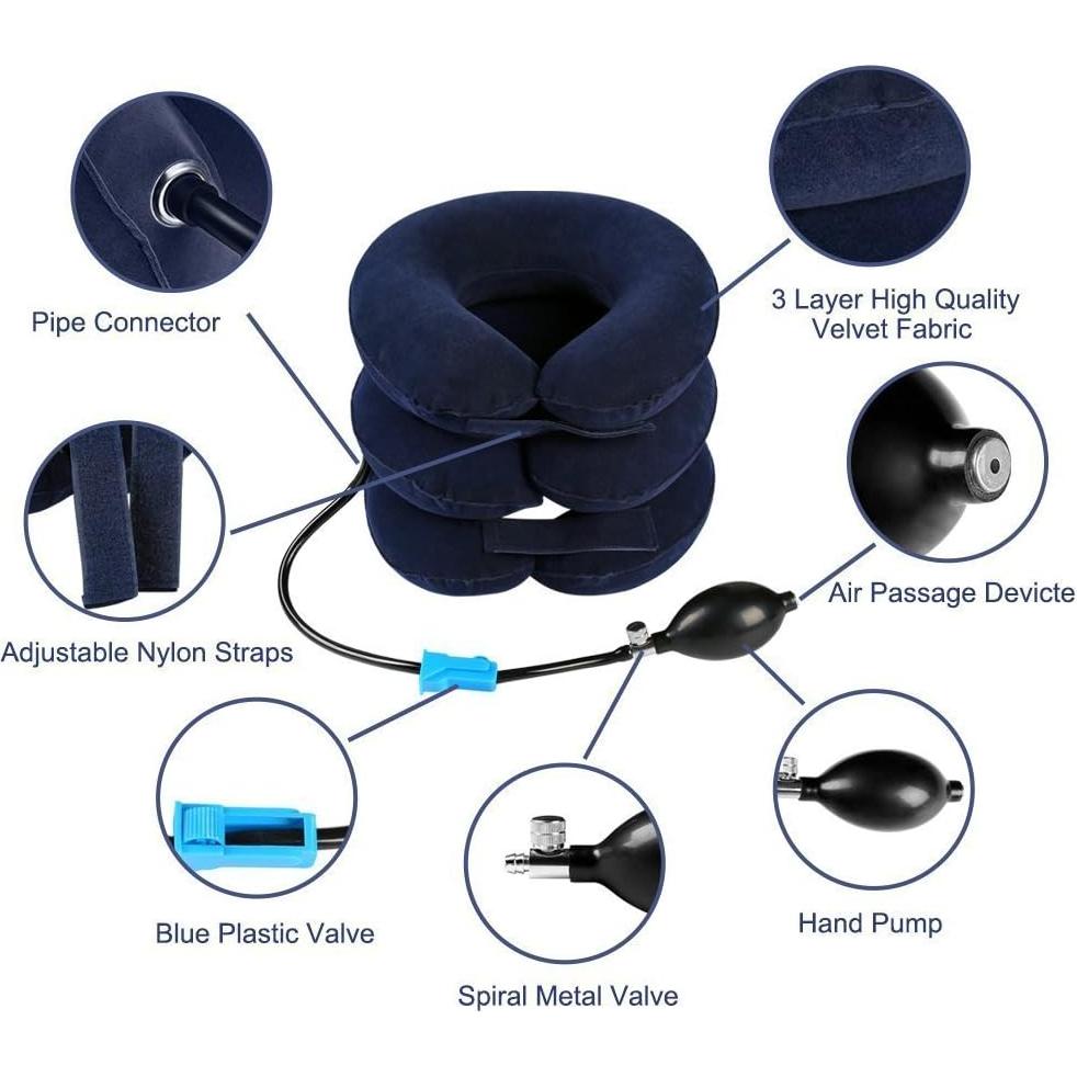 Dispositivo de Tracción Cervical Inflable RUNZI - Alivio Dolor Cuello