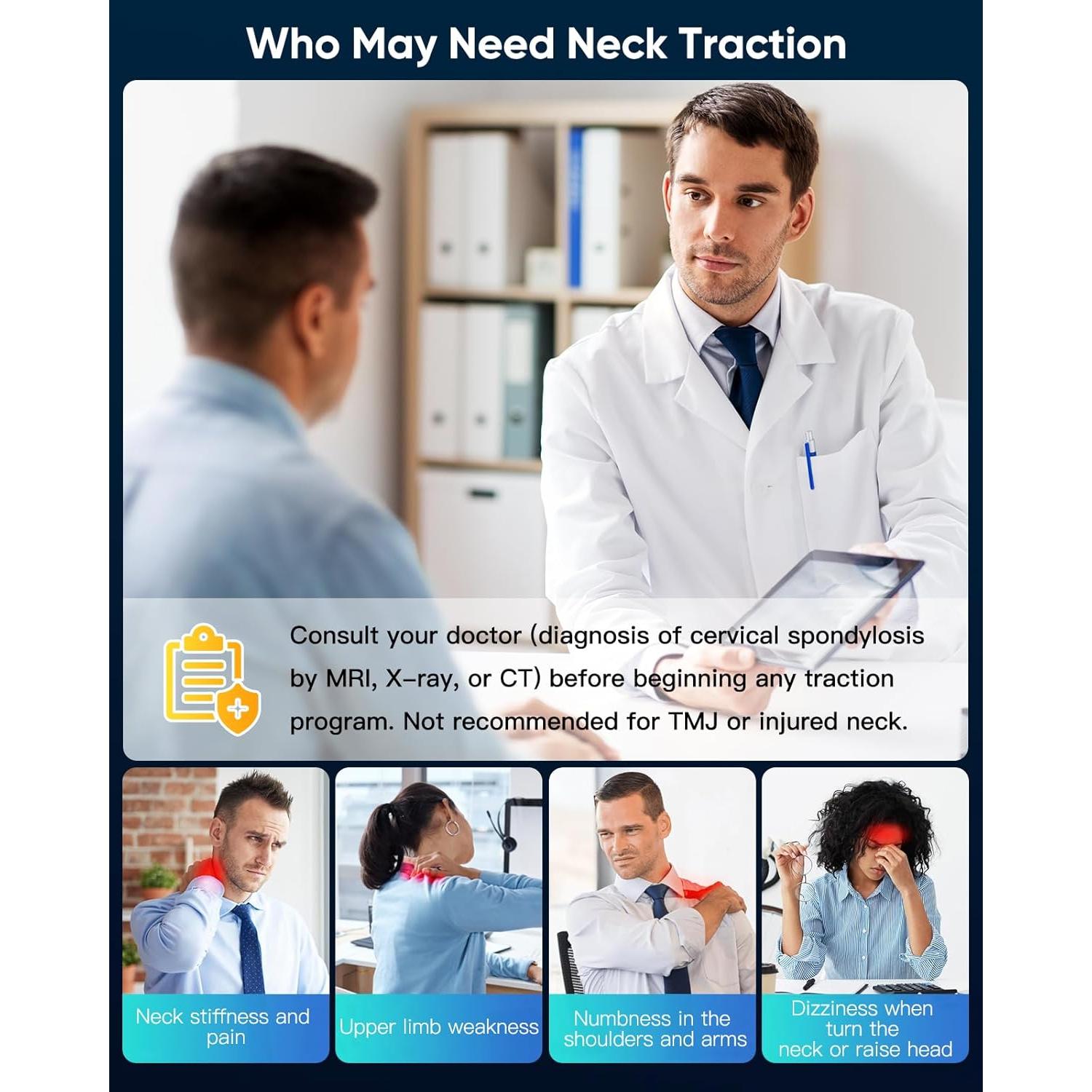 Dispositivo de Tracción Cervical Alphay HYBDTE-CNTD con Bomba Eléctrica