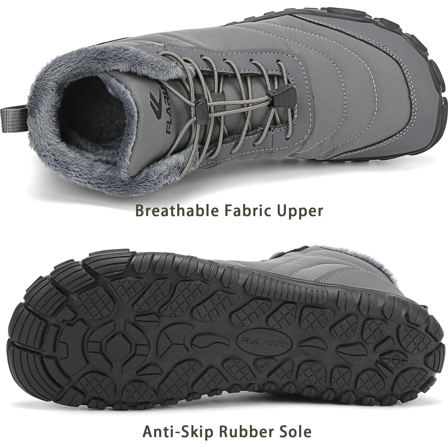 Botas de Nieve FLARUT Unisex Impermeables y Antideslizantes