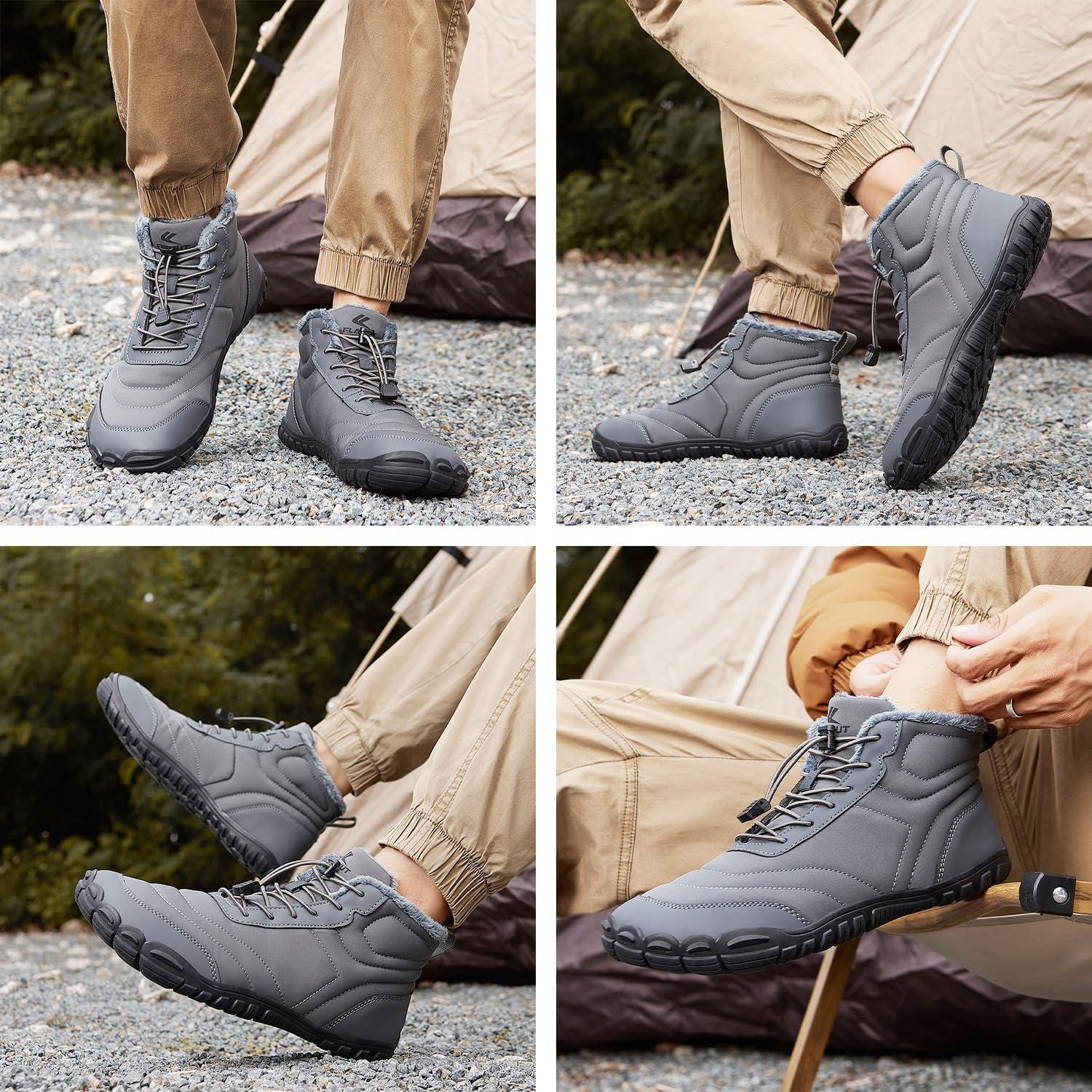 Botas de Nieve FLARUT Unisex Impermeables y Antideslizantes