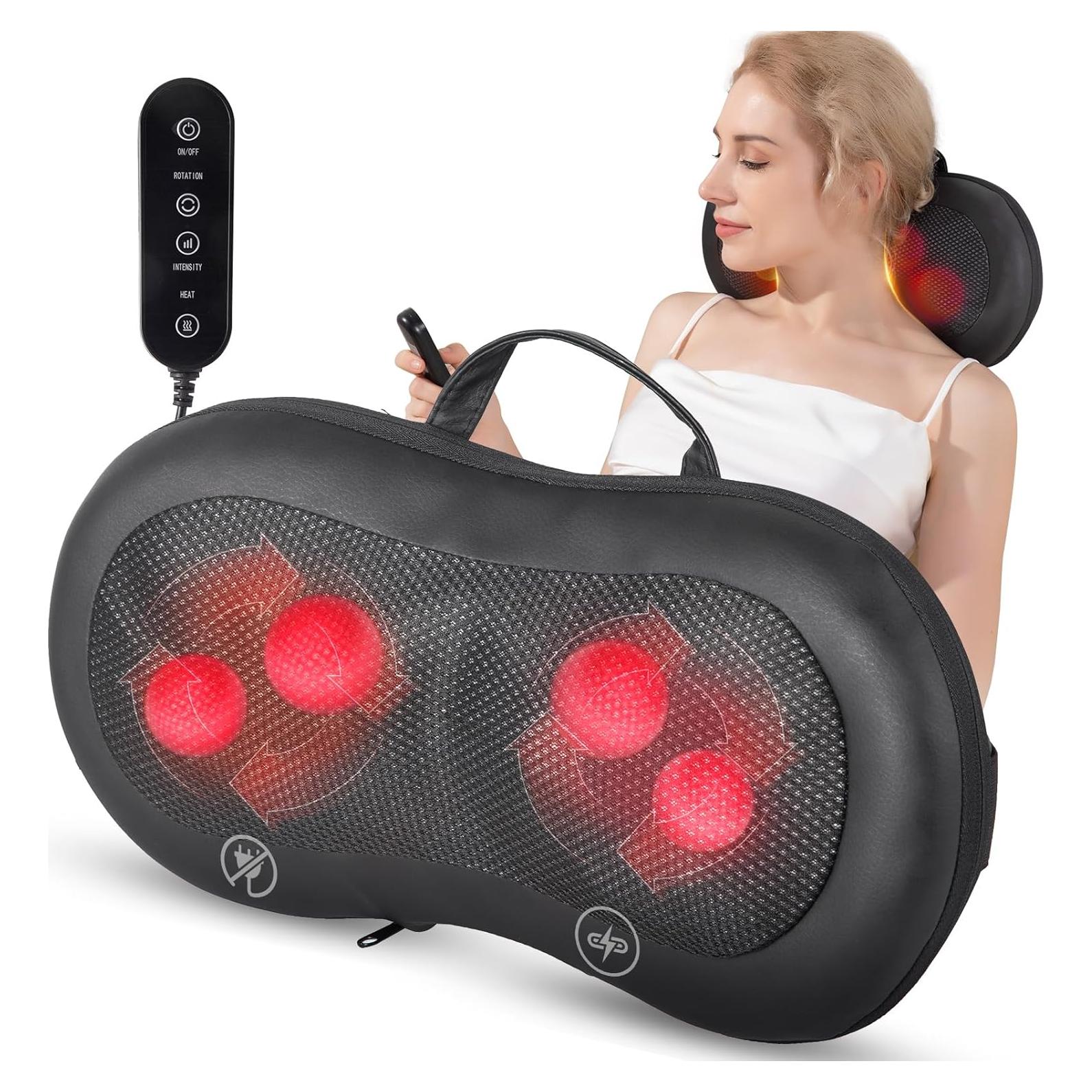 Masajeador Inalámbrico ANHAO con Calor para Espalda y Cuello