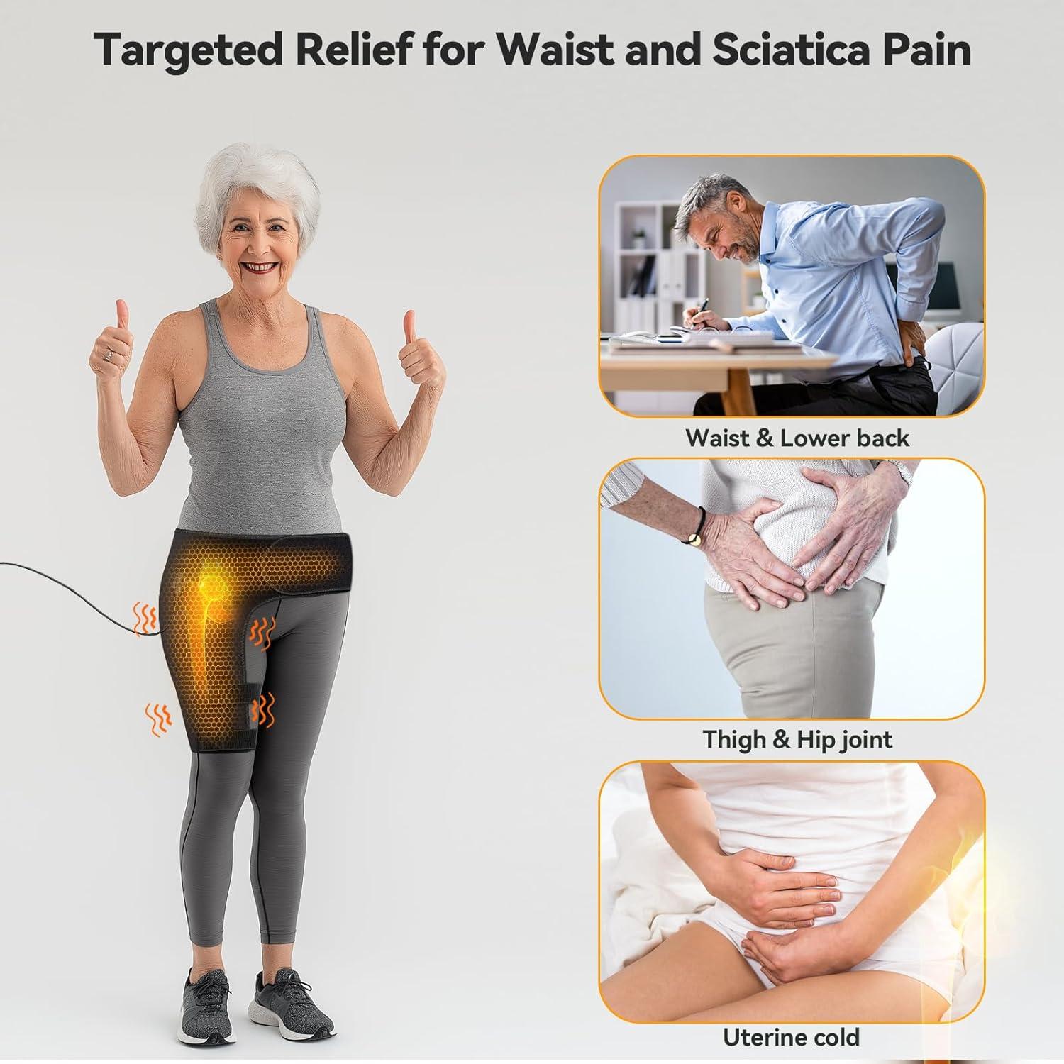 Faja de Soporte Calentada Yabuu para Cintura y Cadera