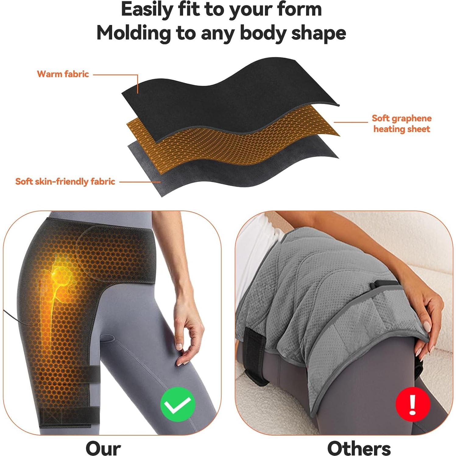 Faja de Soporte Calentada Yabuu para Cintura y Cadera