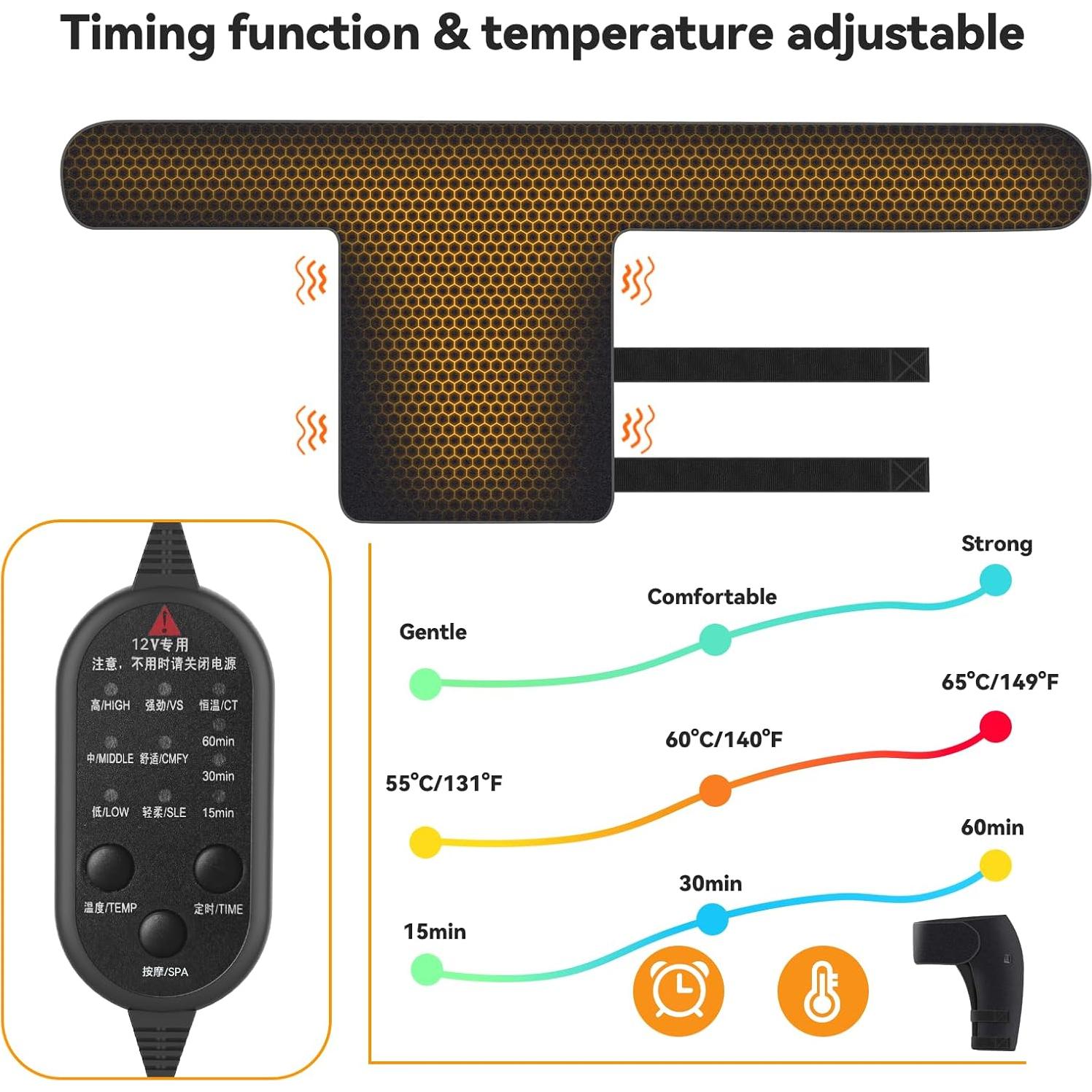 Faja de Soporte Calentada Yabuu para Cintura y Cadera