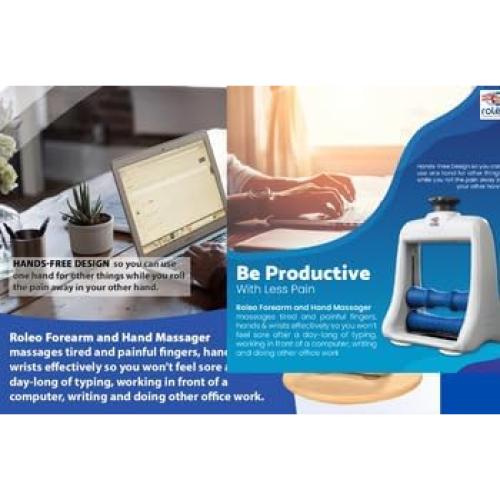 Masajeador de Rodillos Roleo para Alivio de Dolor Muscular