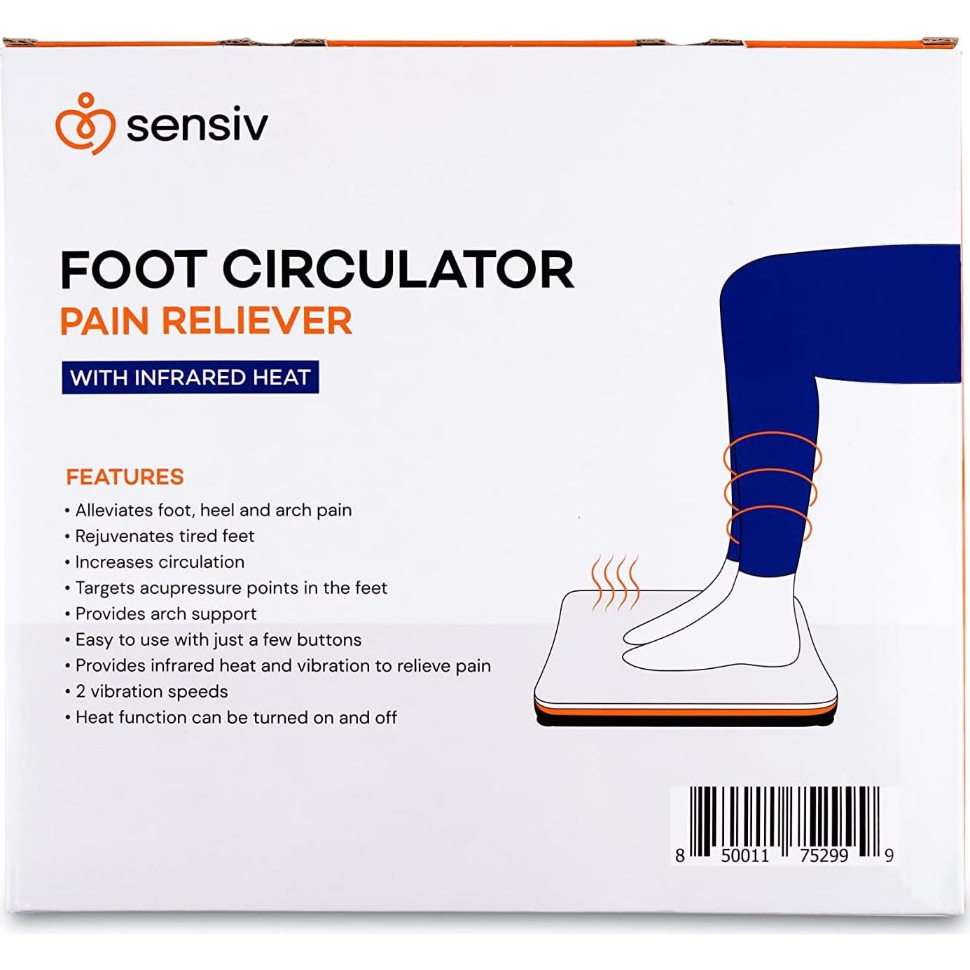 Masajeador de pies Sensiv con calor infrarrojo y vibración