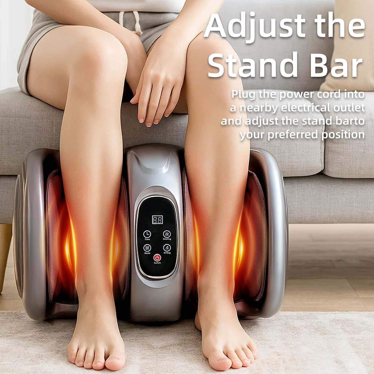 Masajeador de pies Shiatsu Leercon LEK-608S con calor 50.8x35.6cm