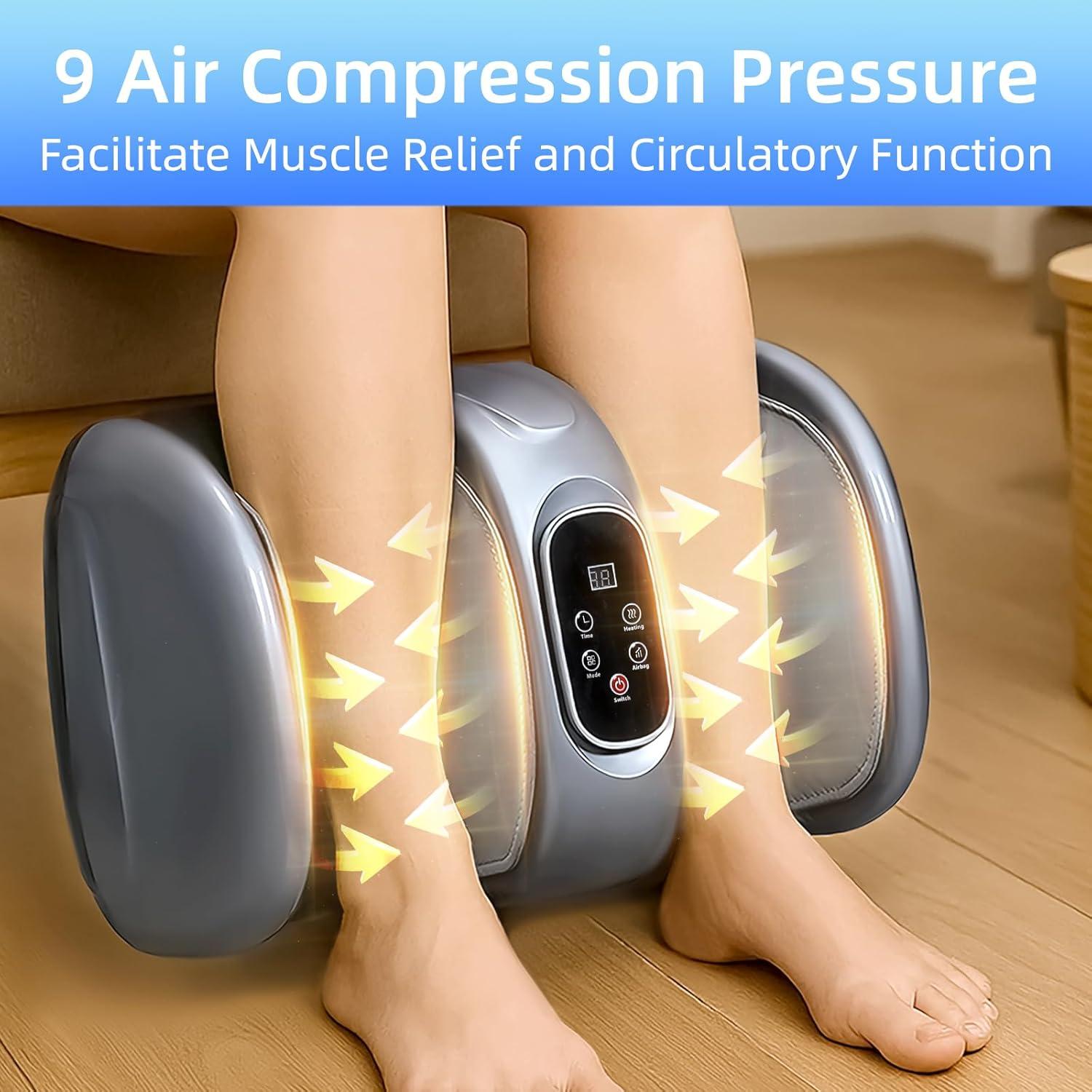 Masajeador de pies Shiatsu Leercon LEK-608S con calor 50.8x35.6cm