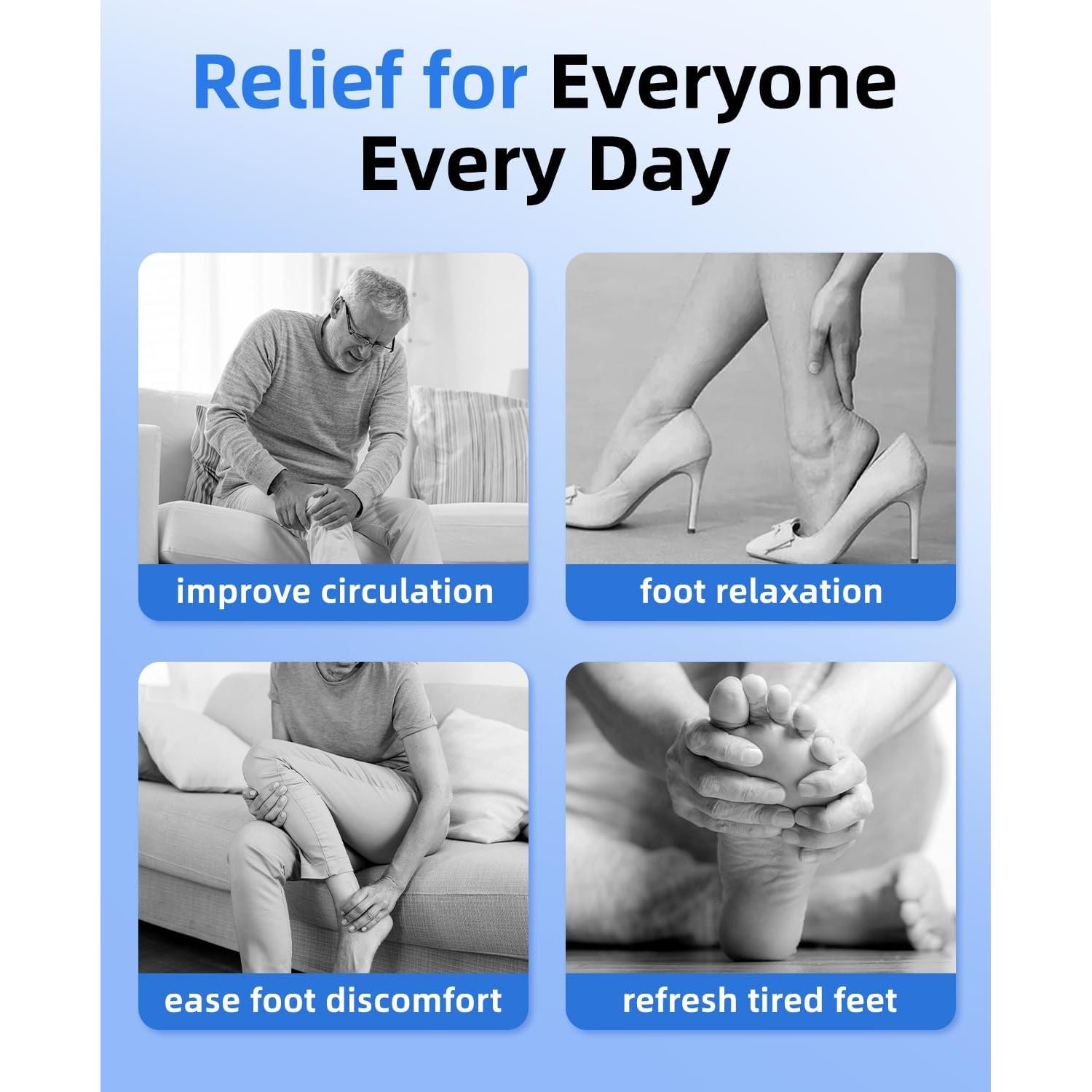 Masajeador de pies Shiatsu Leercon LEK-608S con calor 50.8x35.6cm