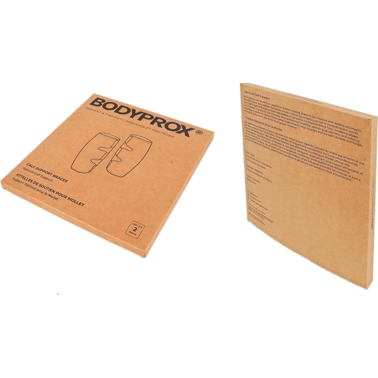 Soporte para Pantorrilla Bodyprox - Faja de Compresión Ajustable 2 Pzas