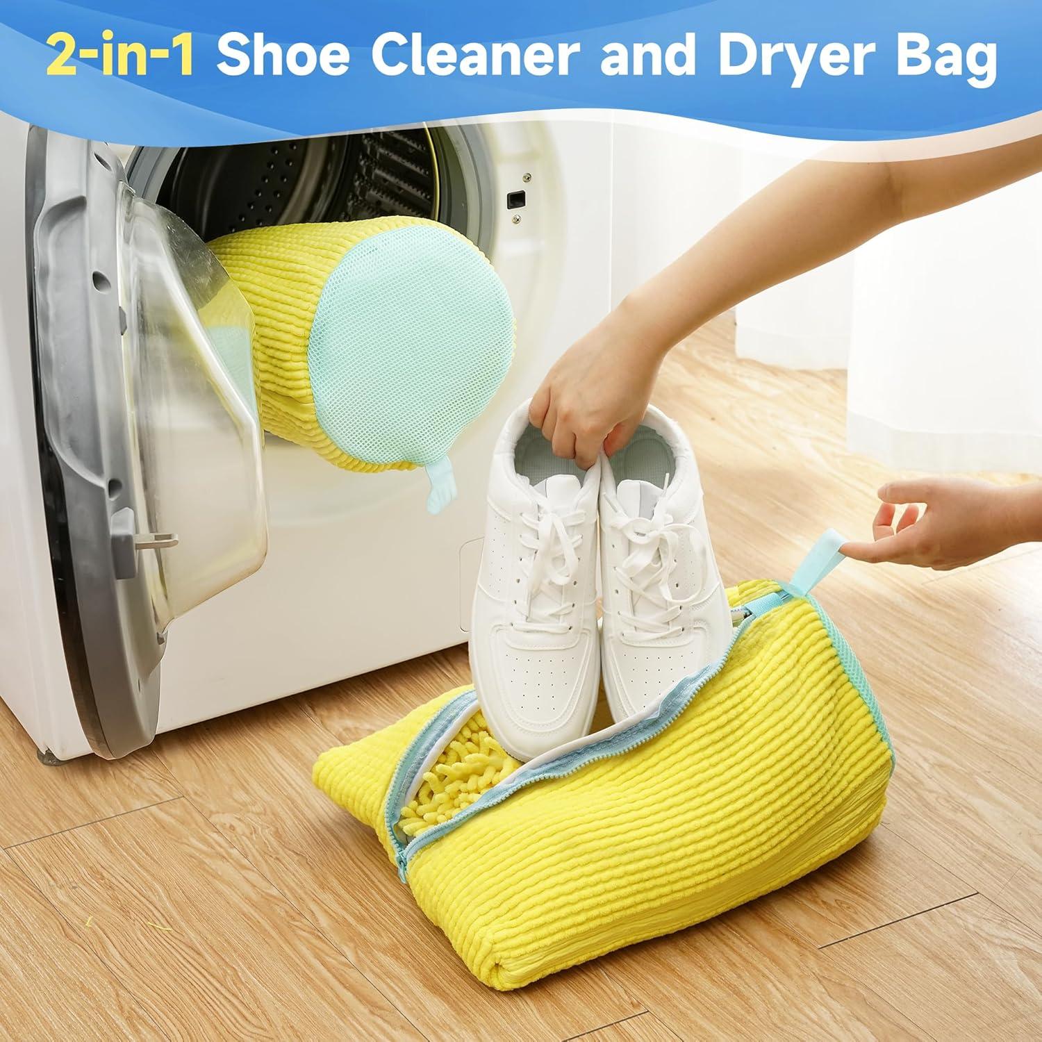 Bolsa de Lavado de Zapatos Lucas 2 Unidades 40x33x22 cm Amarillo