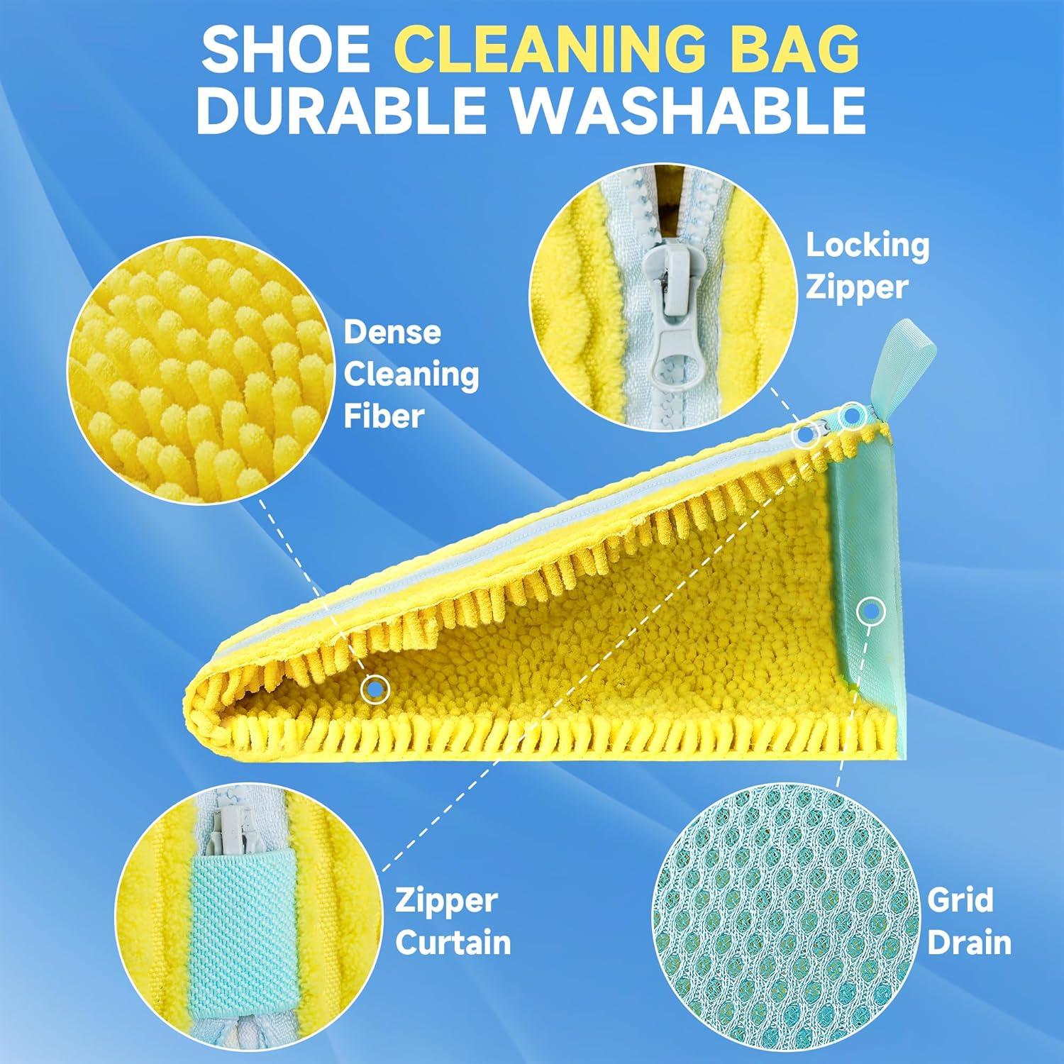 Bolsa de Lavado de Zapatos Lucas 2 Unidades 40x33x22 cm Amarillo