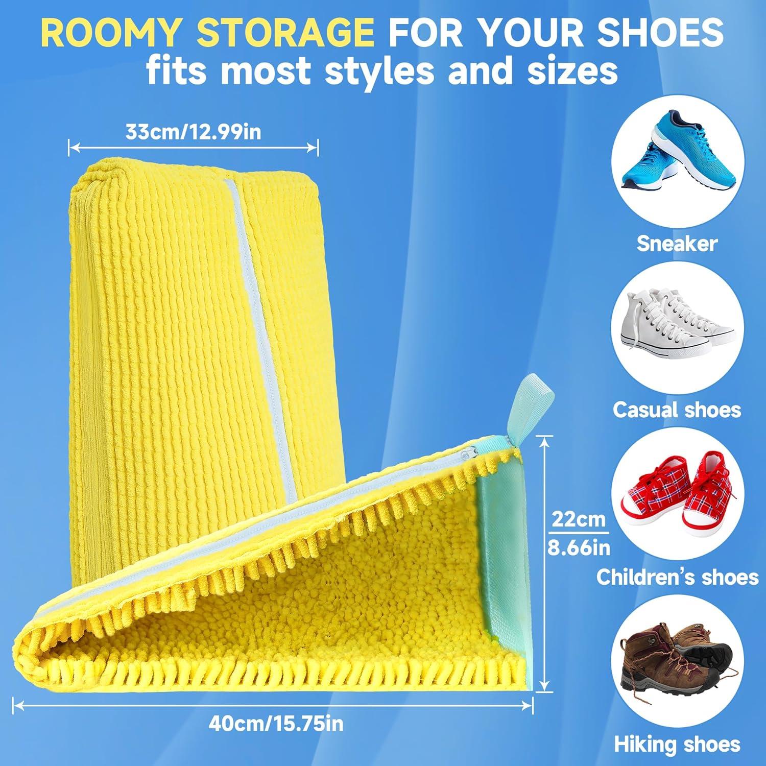 Bolsa de Lavado de Zapatos Lucas 2 Unidades 40x33x22 cm Amarillo