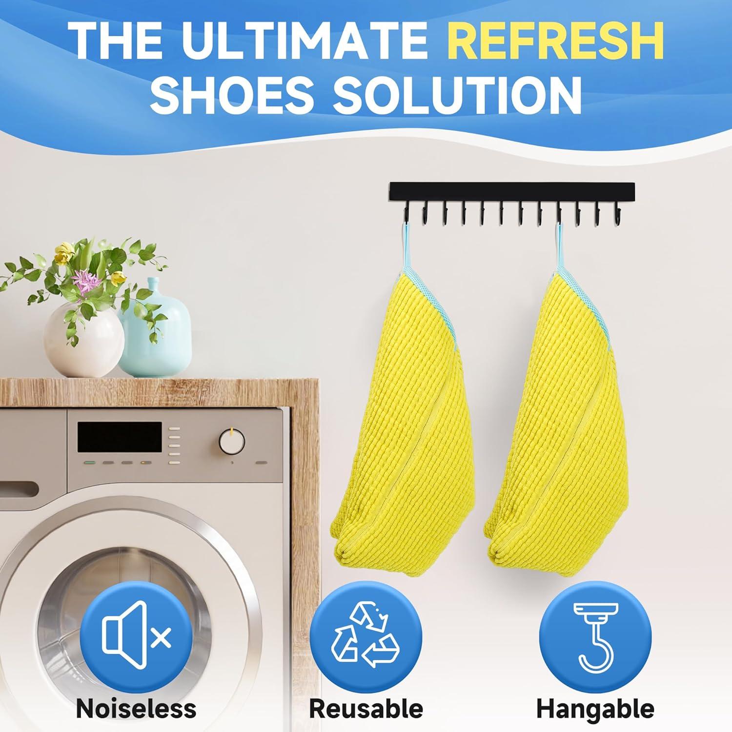 Bolsa de Lavado de Zapatos Lucas 2 Unidades 40x33x22 cm Amarillo