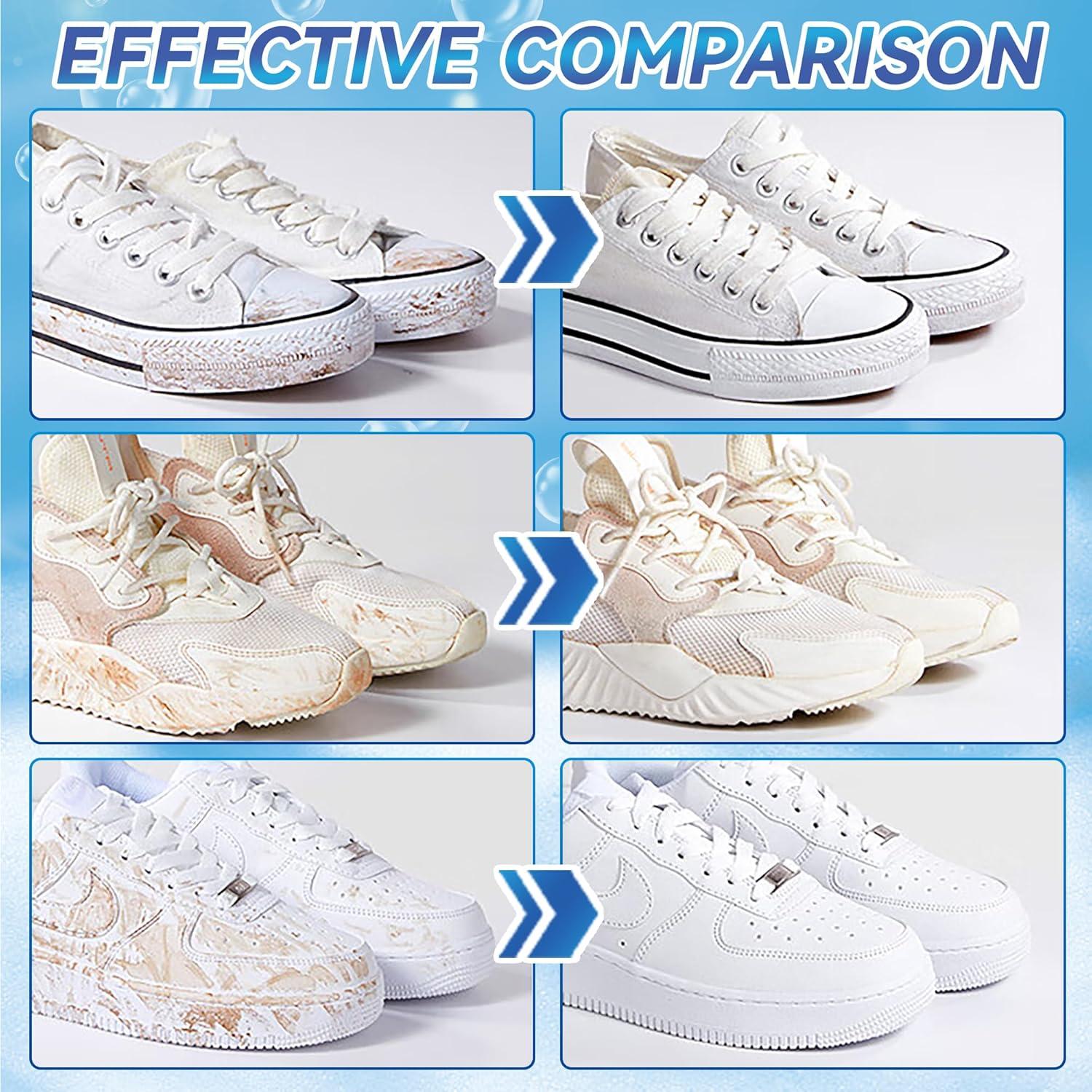 Kit de Limpieza de Zapatos Clennaner - 2 Botellas 115ml, Cepillo y Paño