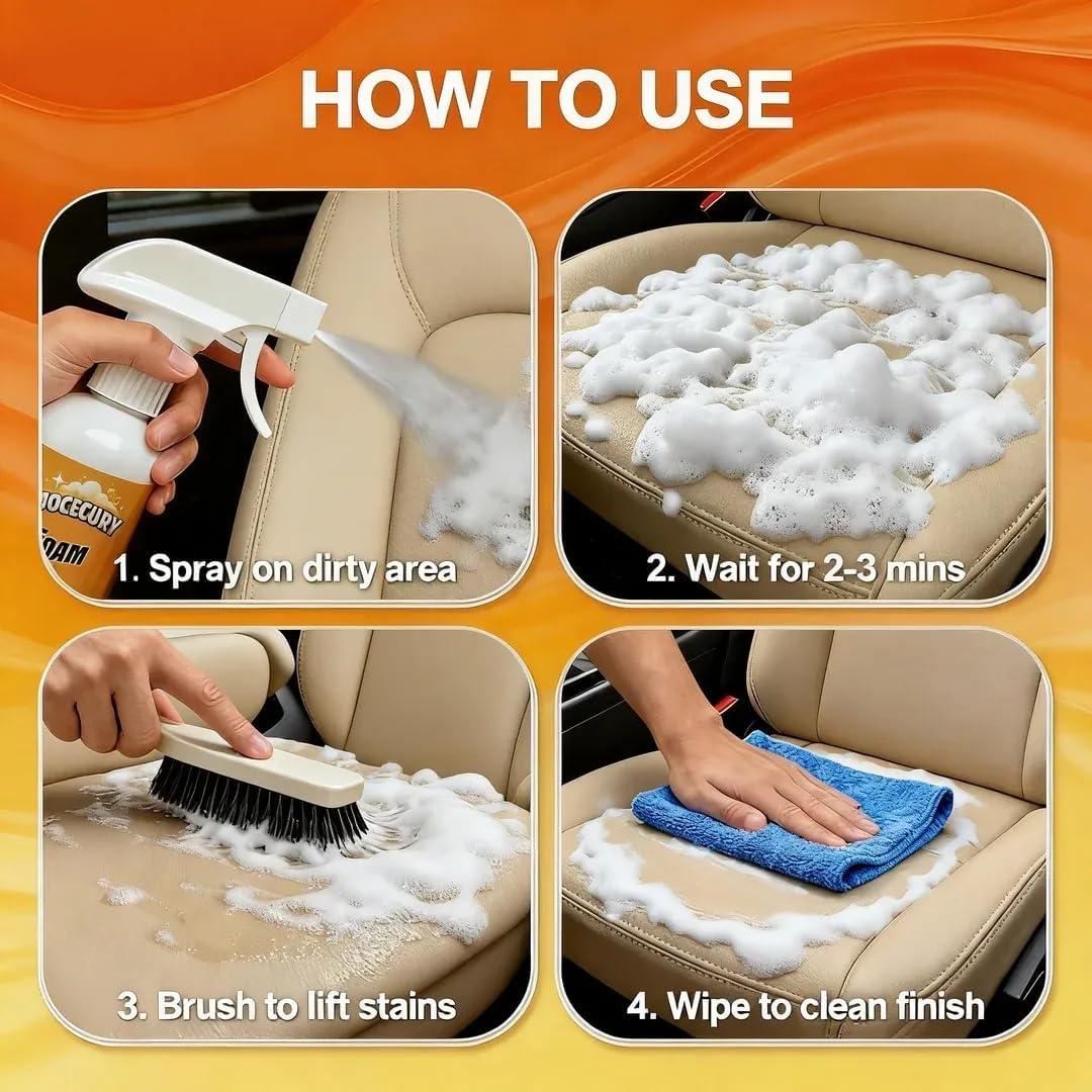 Limpiador de Espuma Multiusos Jocecury 600ml - Interior Coche y Más