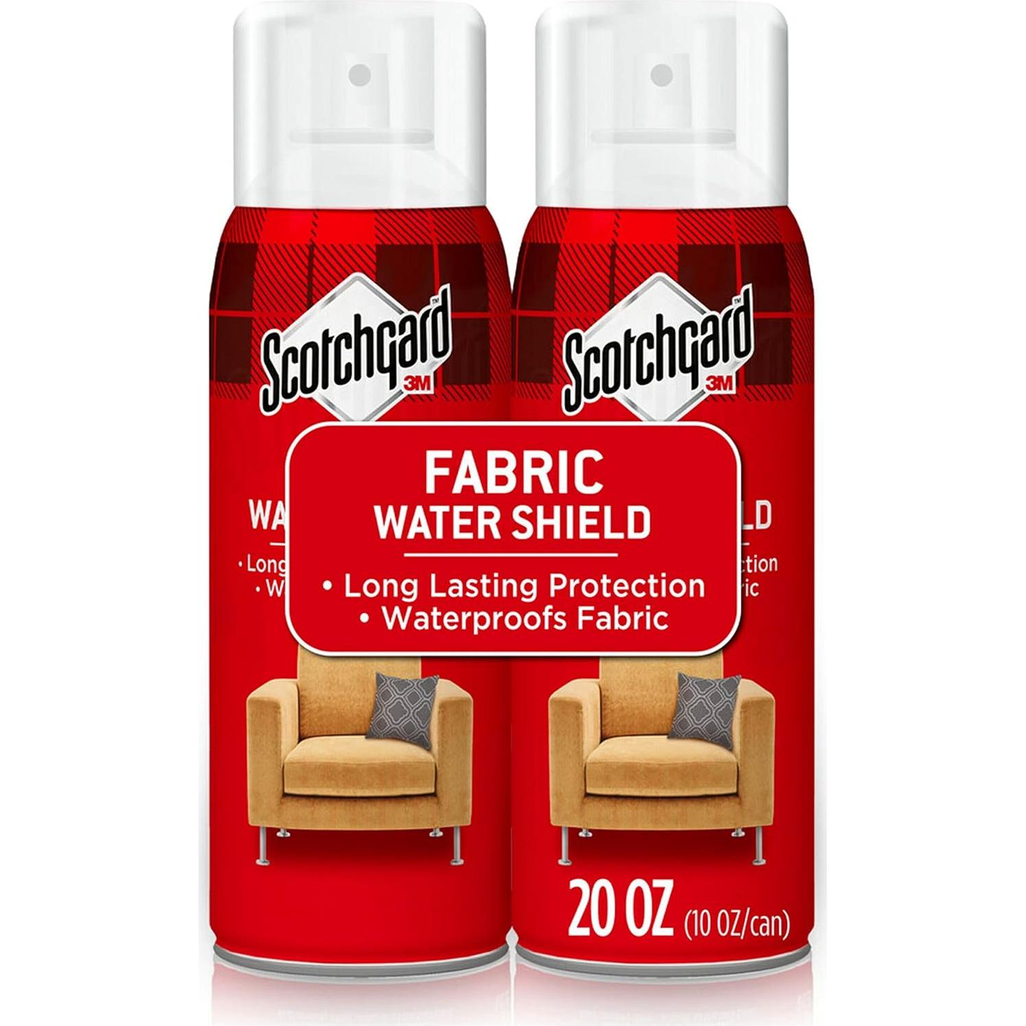 Escudo de Agua Scotchgard 10 Oz - Spray Repelente para Tela (2 Latas)