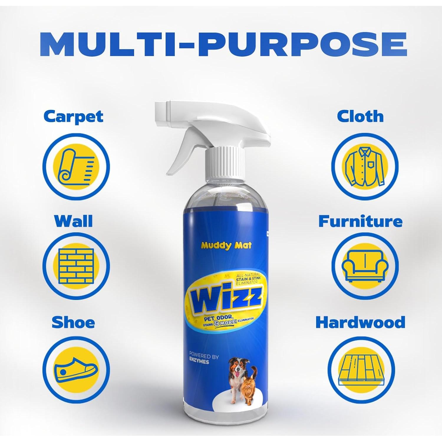 Muddy Mat Wizz Eliminador de Manchas y Olores 24oz