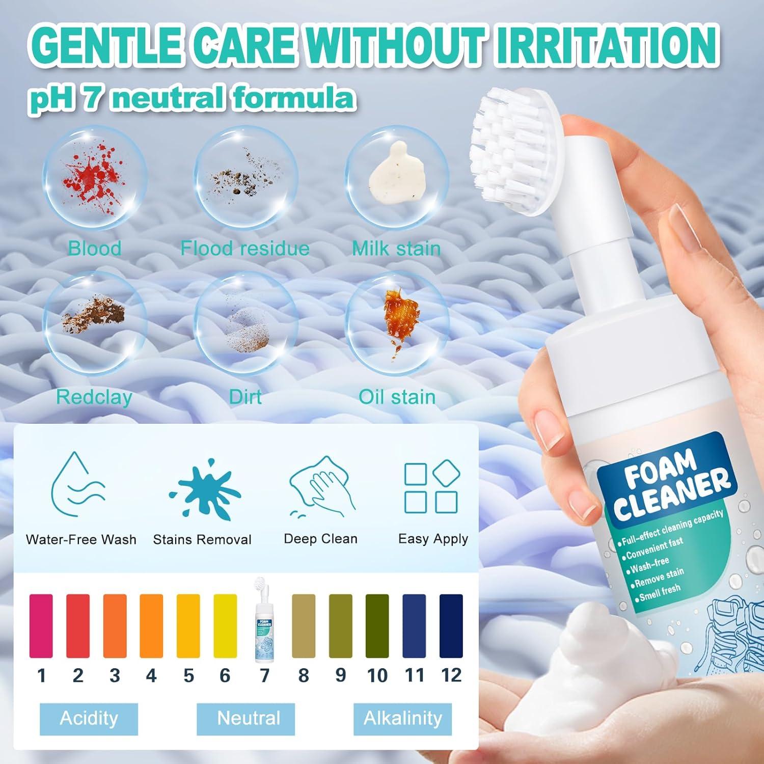 Kit Limpiador de Zapatos Blancos con Cepillo y Toalla - Espuma Sin Enjuague