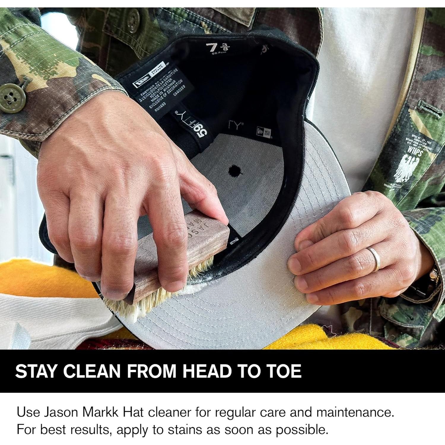 Limpiador Espumoso para Sombreros Jason Markk 198g - Seguro para Algodón y Lana