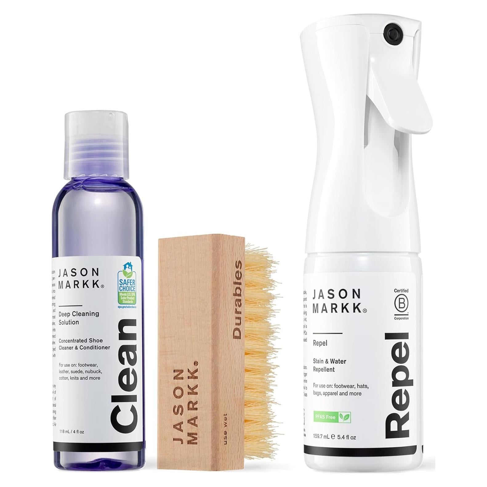 Kit de Limpieza de Zapatos Jason Markk con Repelente 3 Piezas