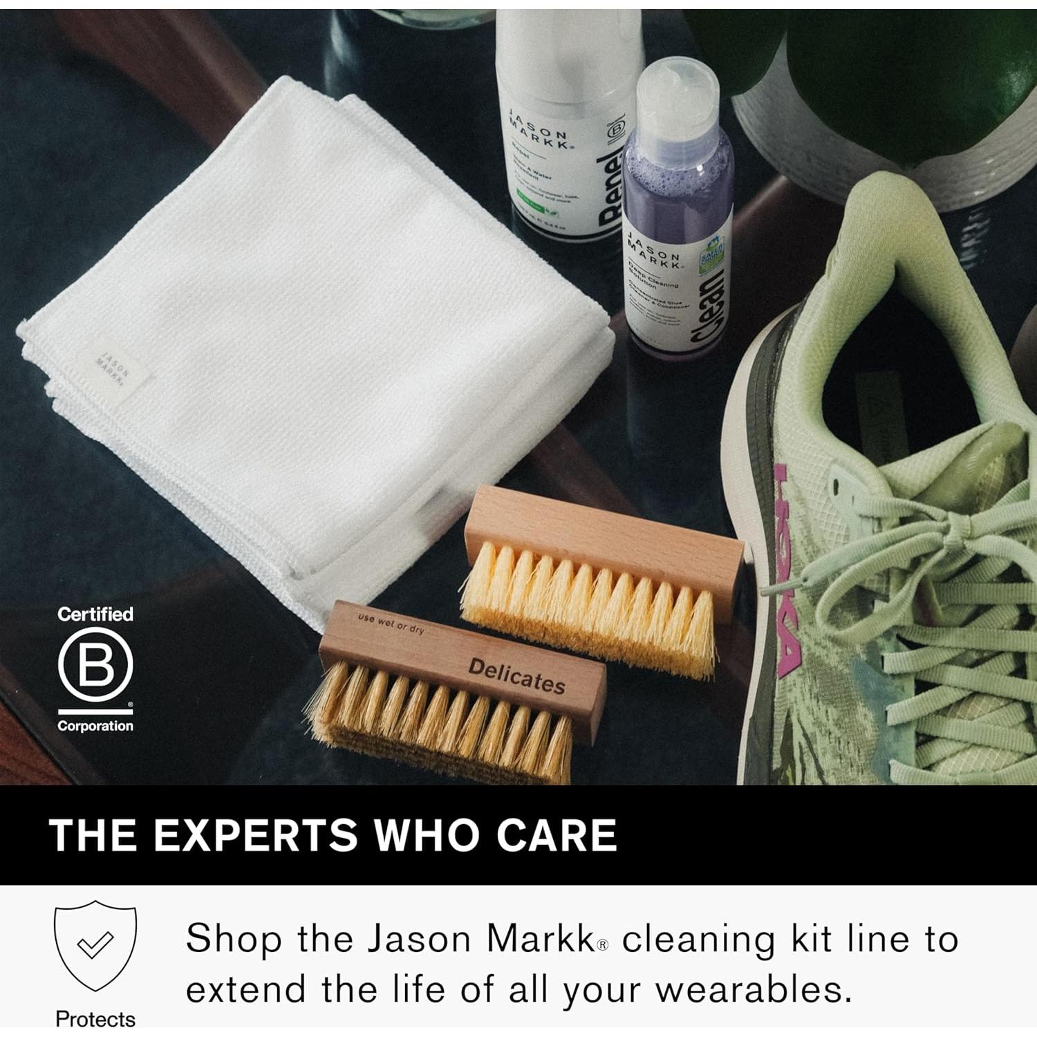 Kit de Limpieza de Zapatos Jason Markk con Repelente 3 Piezas