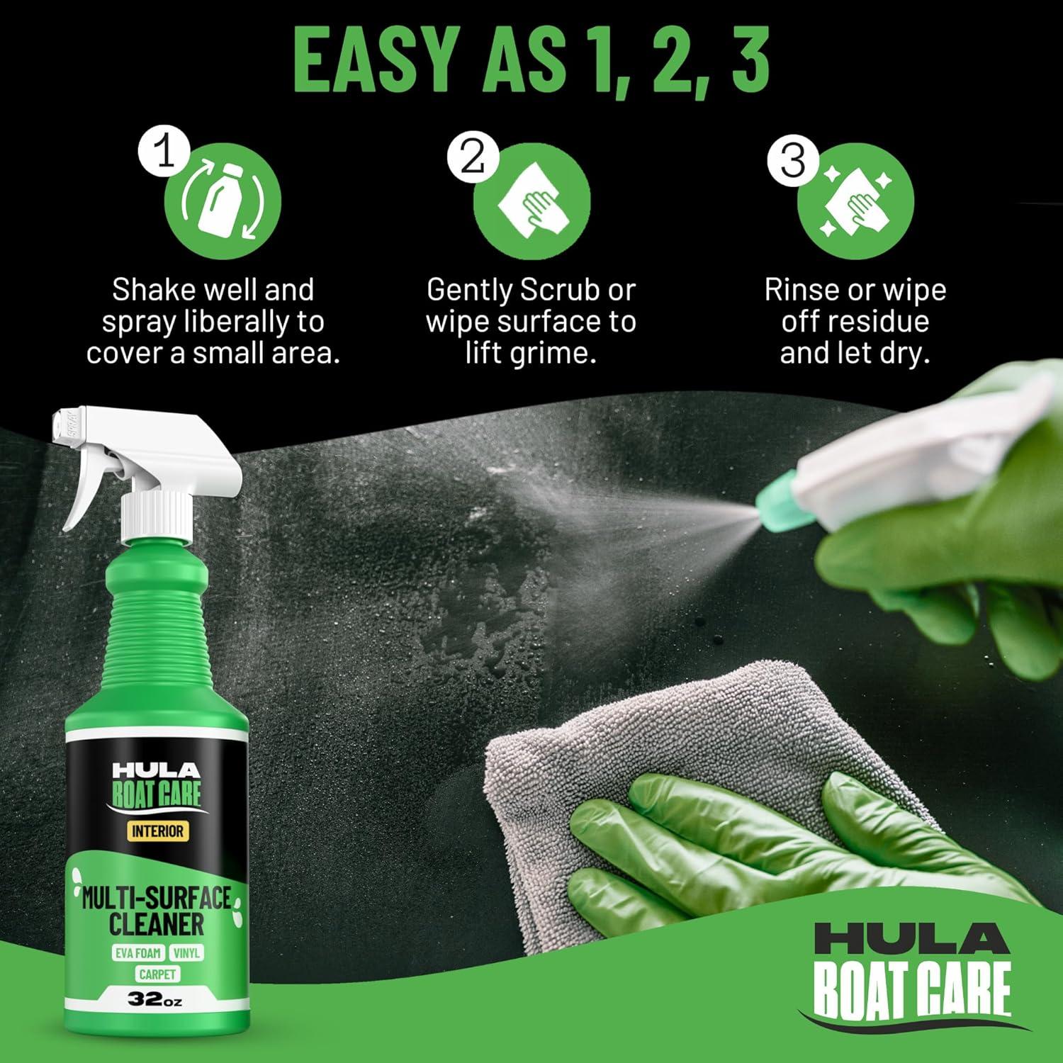 Limpiador en Spray Hula para Suelos de Barco 946 ml - Desengrasante y Protector