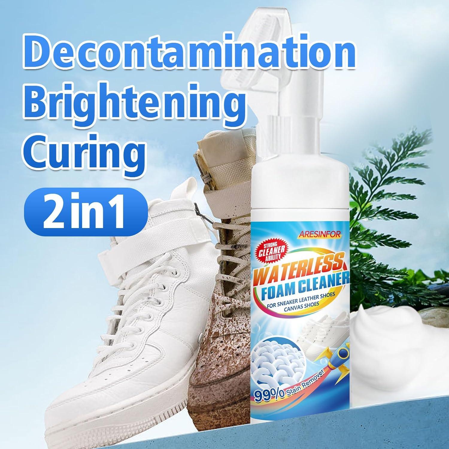 Kit de Limpieza de Zapatos 150ml + Cepillo y Paño Microfibra