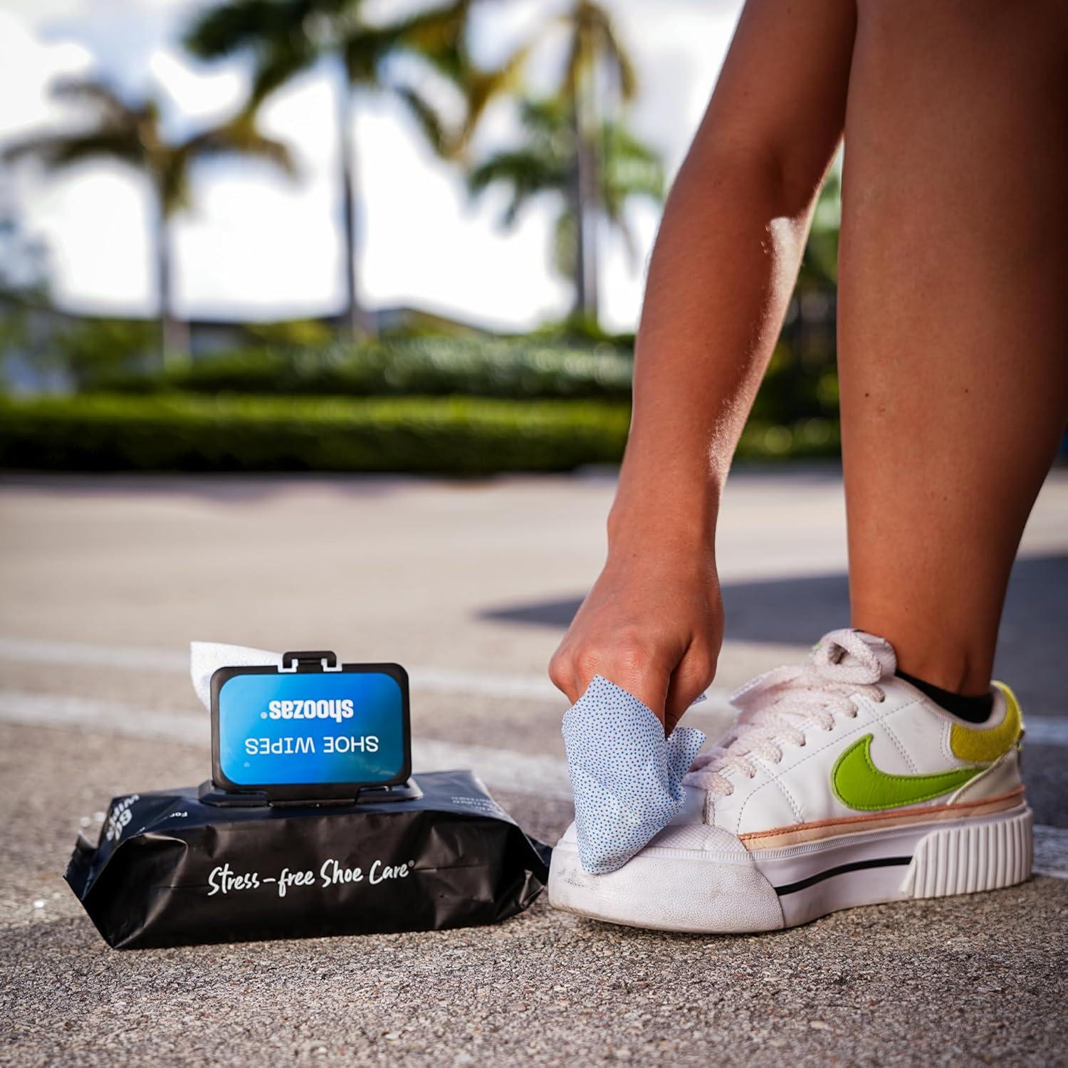 Toallitas Limpiadoras Shoozas - Paquete de 2 (60 Toallitas) para Zapatos