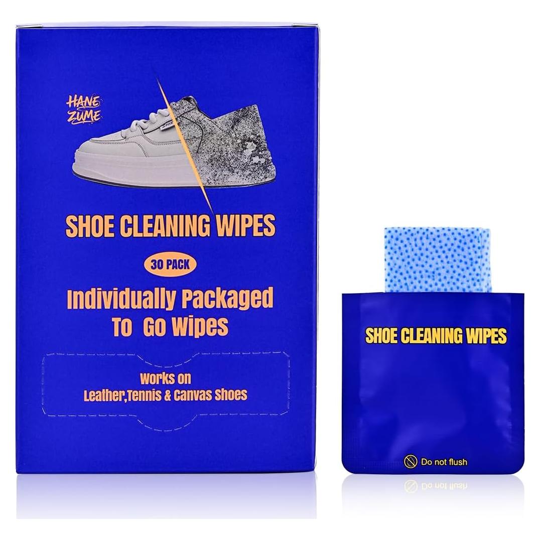 Toallitas limpiadoras de zapatos Hanezume - 30 piezas, unisex