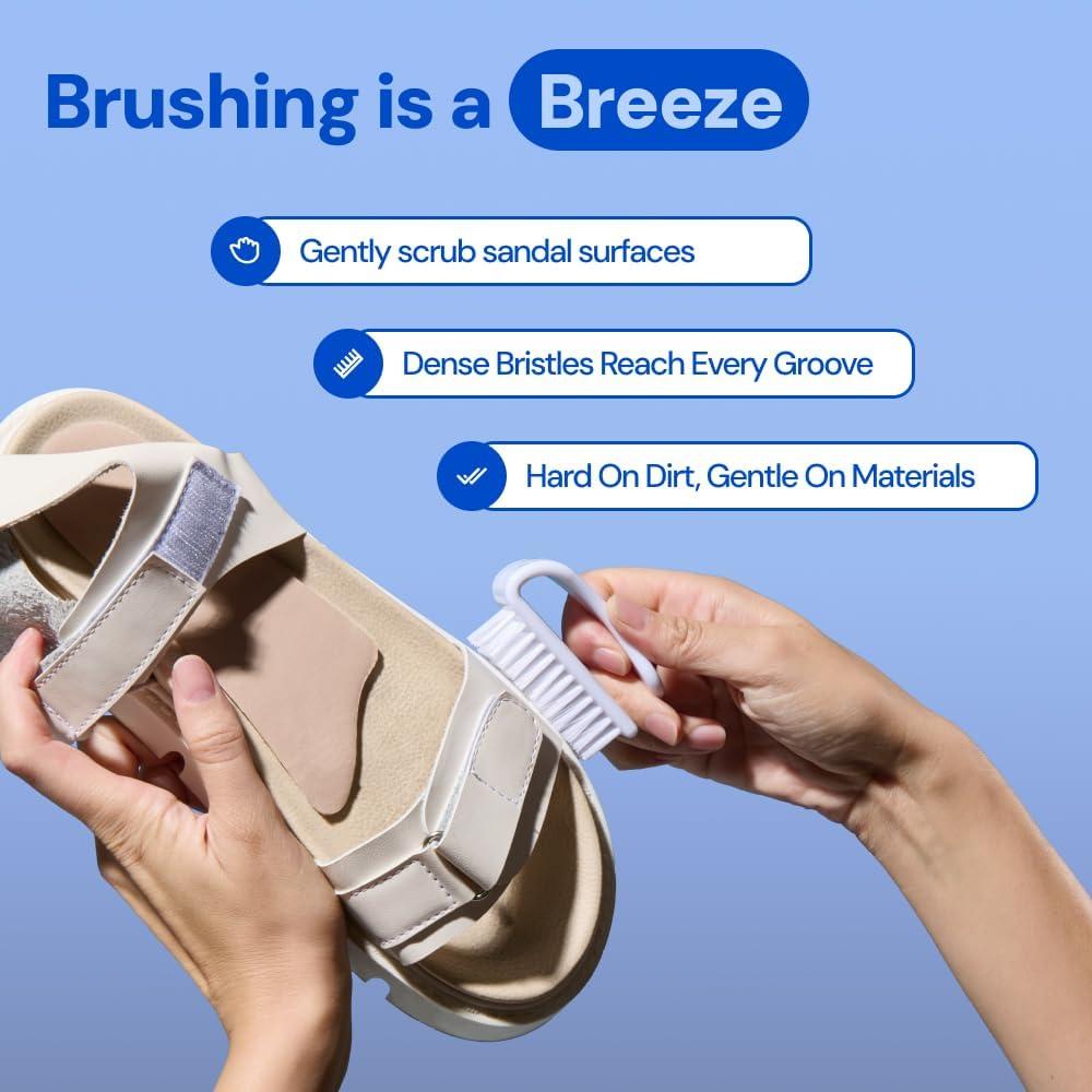 Kit de Limpieza de Sandalias FK-SANDAL-KIT - 4 oz, Cepillo y Paño