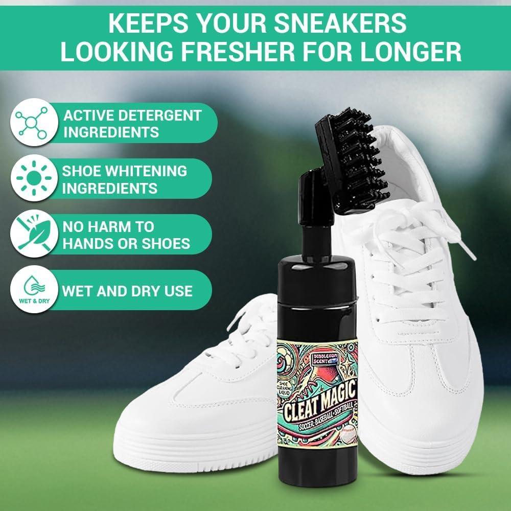 Kit de Limpieza de Zapatos Cleat Magic con Cepillo y Espuma