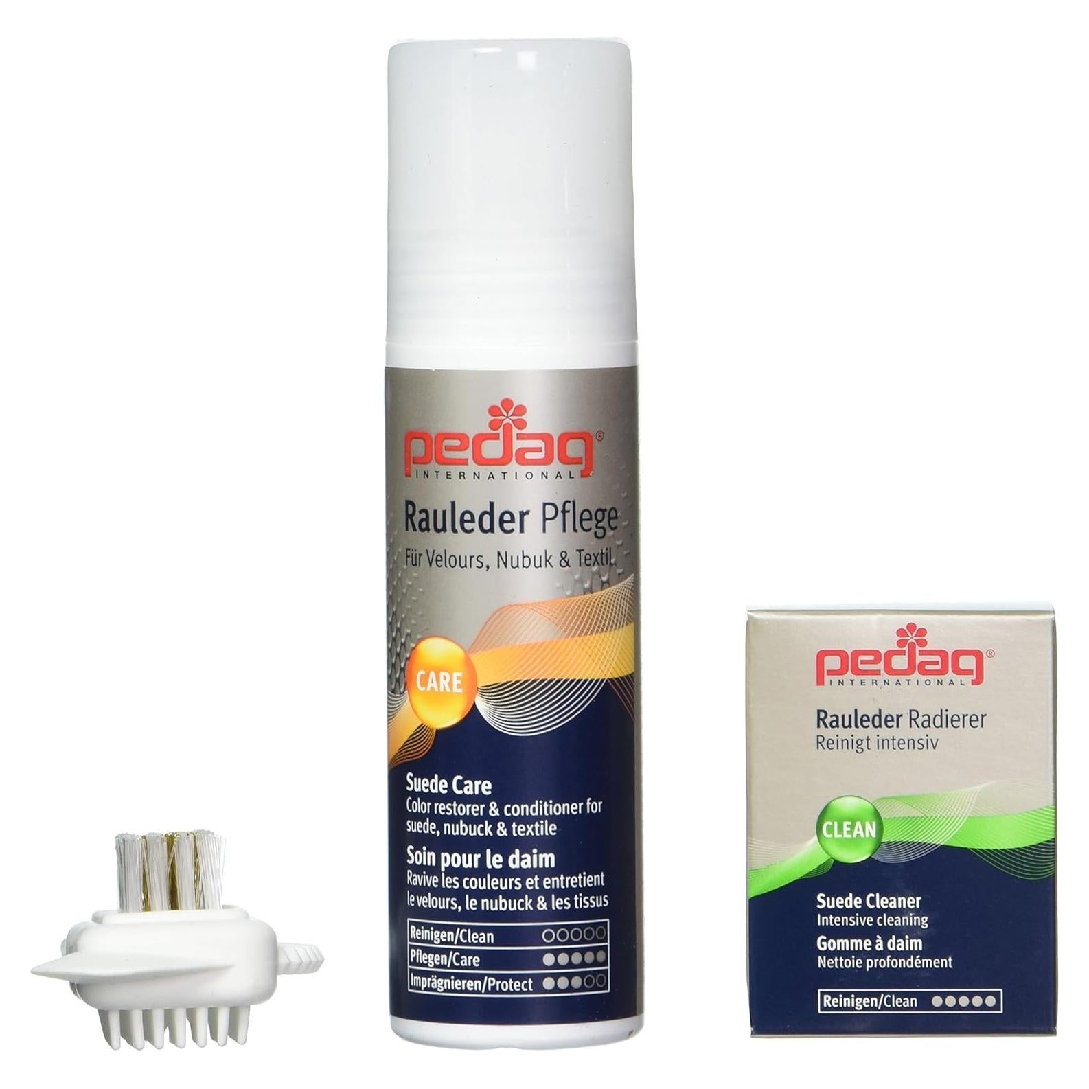 Kit de Limpieza Pedag para Ante y Textil - 3 Piezas