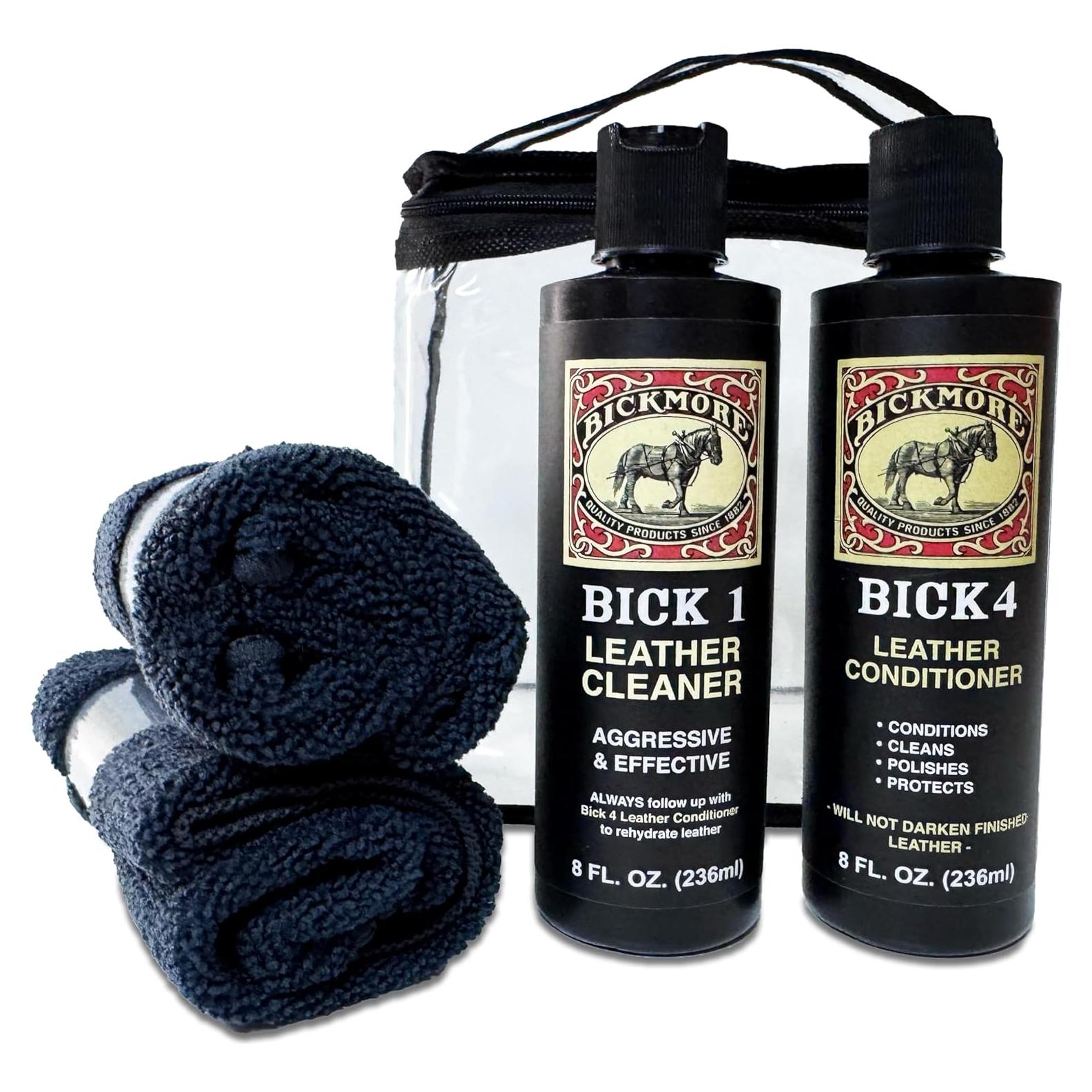 Kit de Cuidado del Cuero Bickmore - Limpiador y Acondicionador