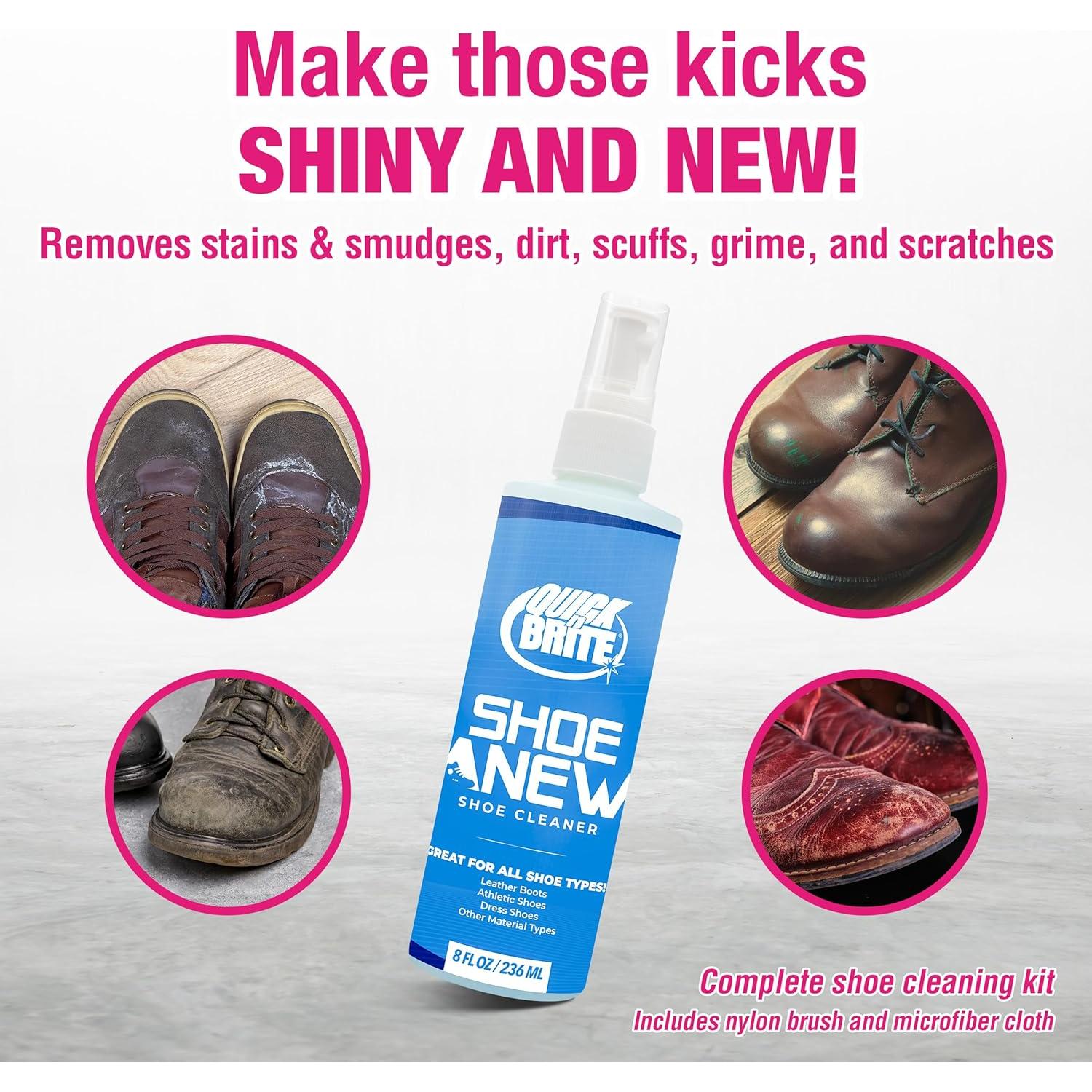 Kit de Limpieza de Zapatos ShoeAnew Quick N Brite - 8oz