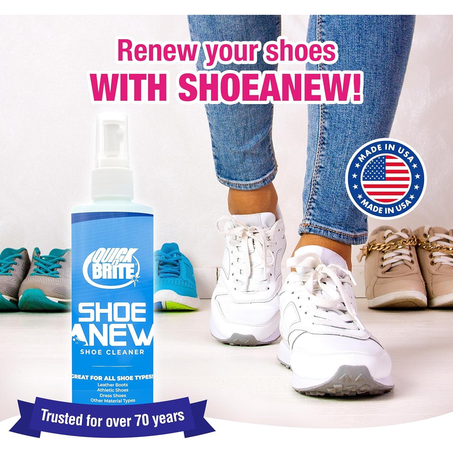 Kit de Limpieza de Zapatos ShoeAnew Quick N Brite - 8oz