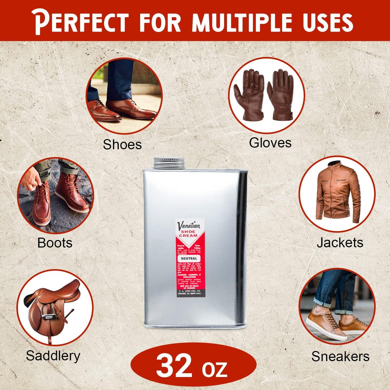 Crema para Zapatos Veneziana 32oz - Neutral, 100% Natural