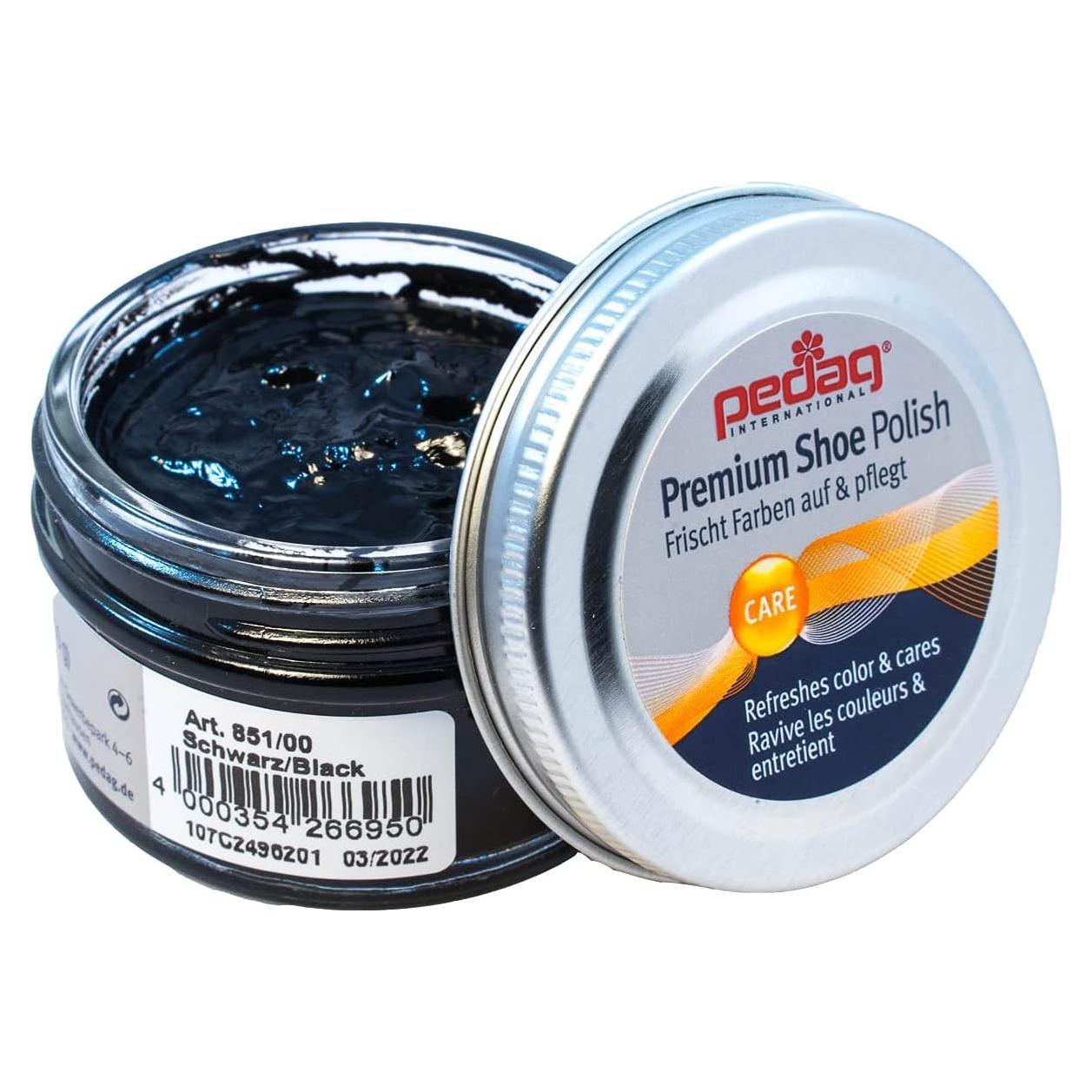 Crema para Zapatos Pedag Premium 48g - Negro - Hecho en Alemania