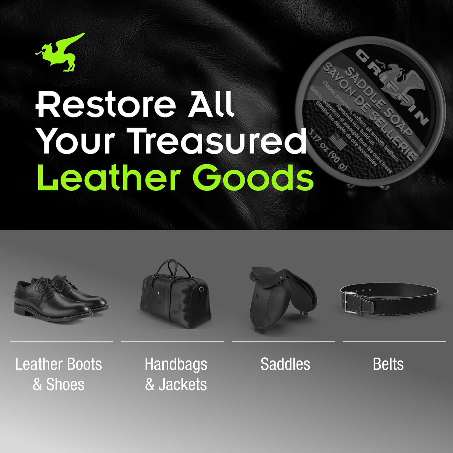 Jabón de Cuero Griffin 90g - Limpieza y Acondicionamiento