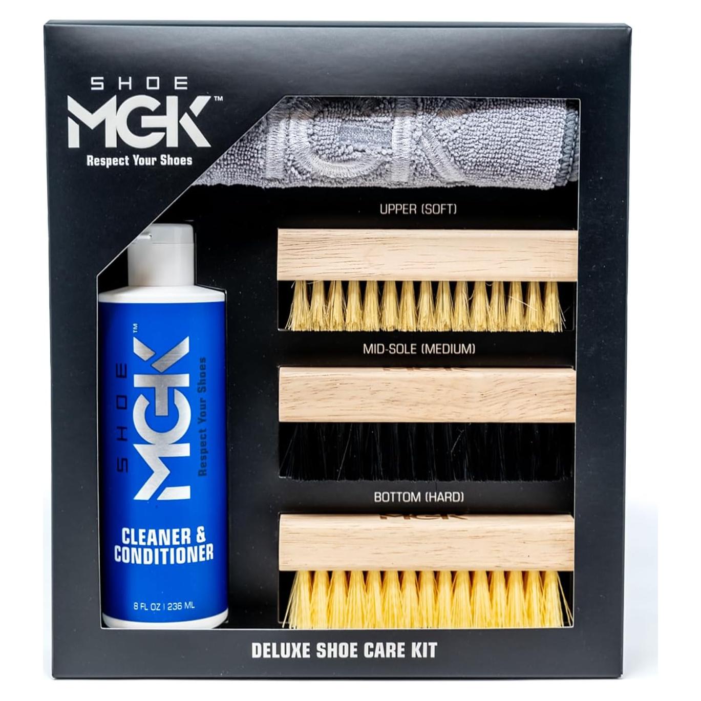 Kit de Cuidado de Zapatos Deluxe Shoe MGK - Limpiador y Cepillos