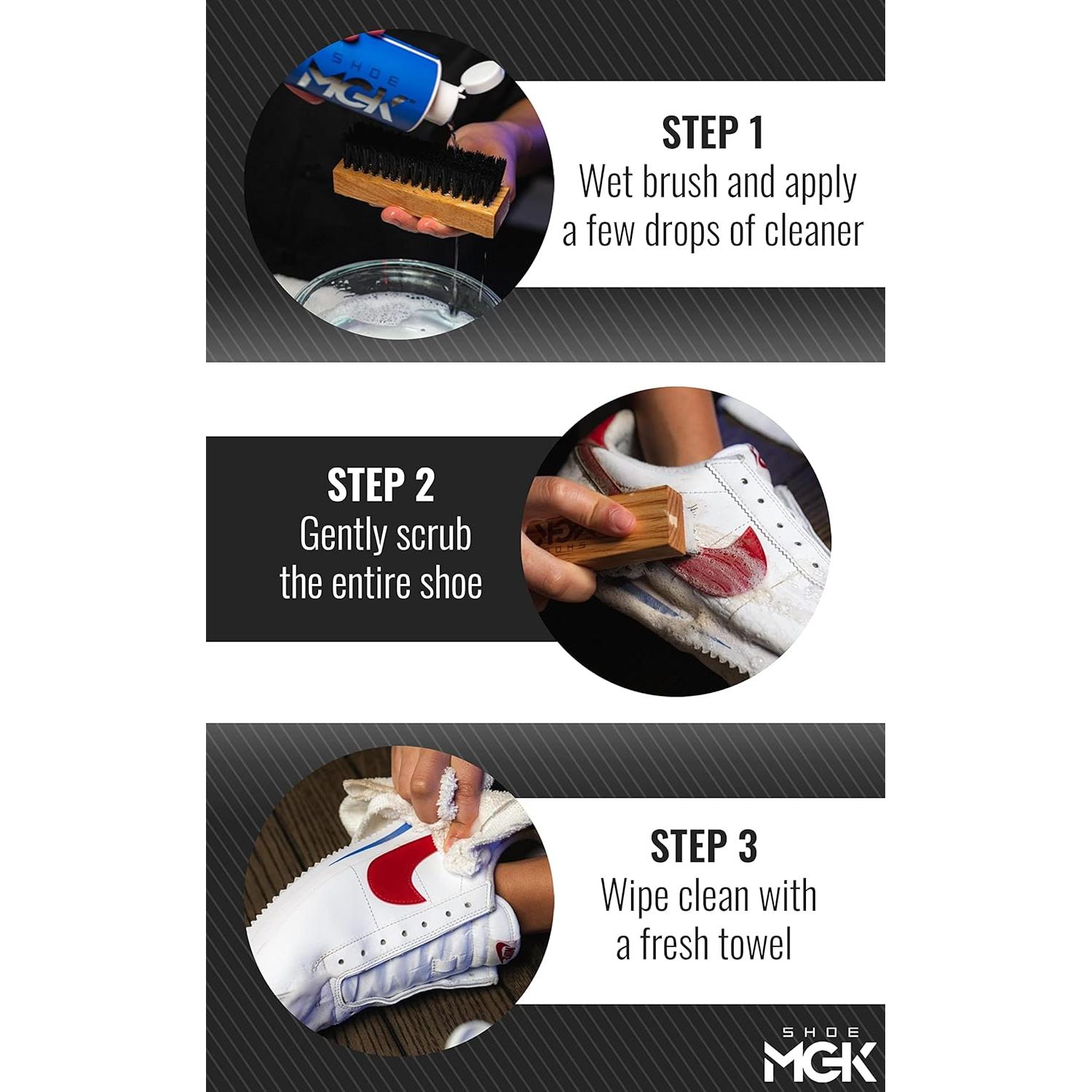 Kit de Cuidado de Zapatos Deluxe Shoe MGK - Limpiador y Cepillos